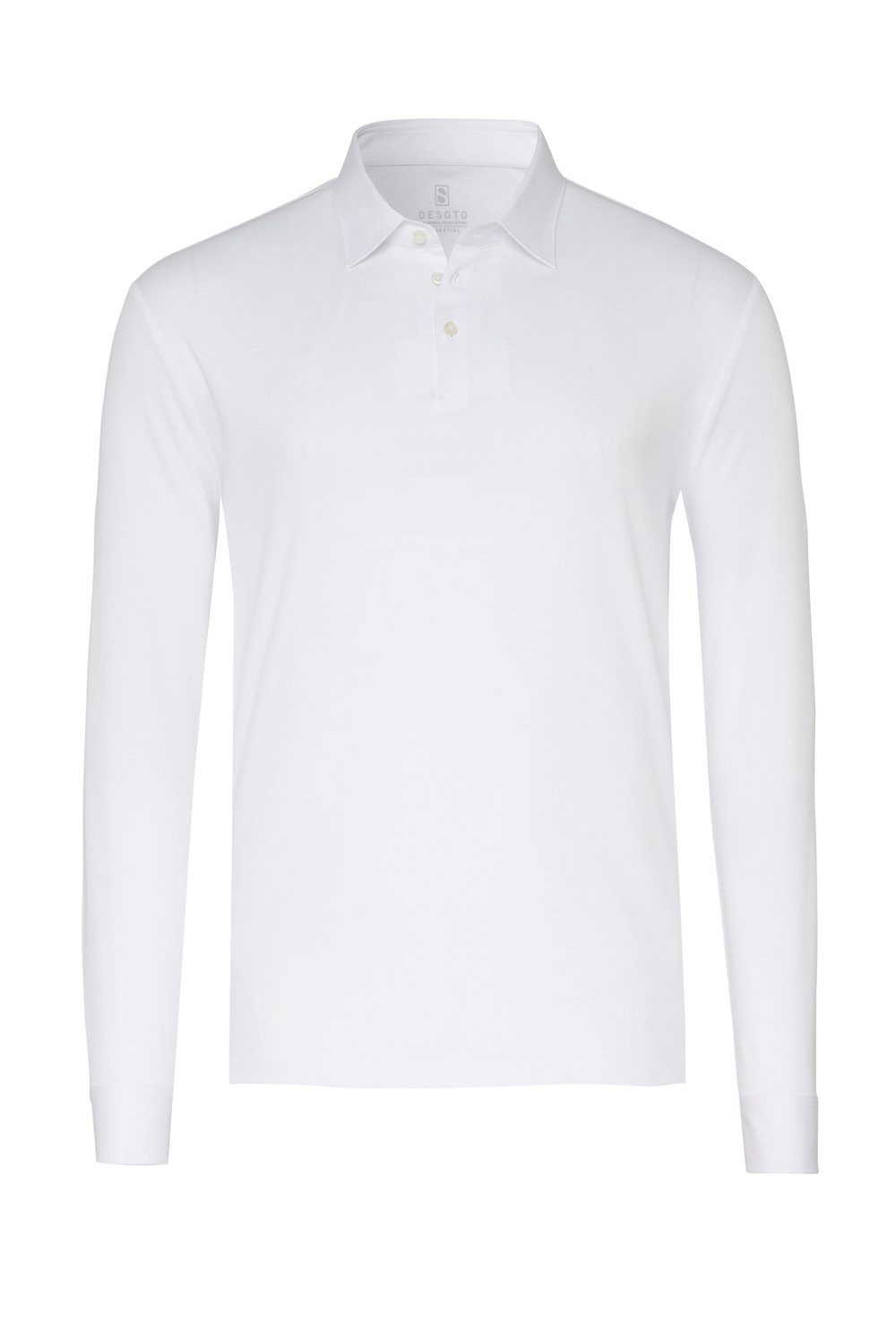 DESOTO Langarm-Poloshirt Jerseypolo Essential Kent langarm Flexibler Stretch – Bild 5 von 5