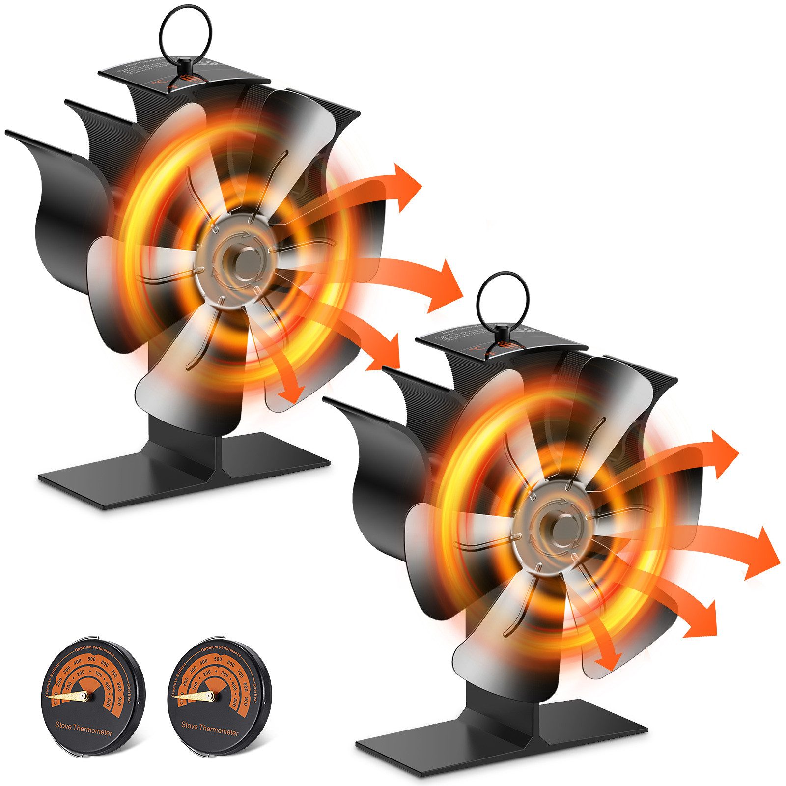 BlingBin Kaminventilator Ofenventilator Ohne Strom, Leiser günstig online kaufen