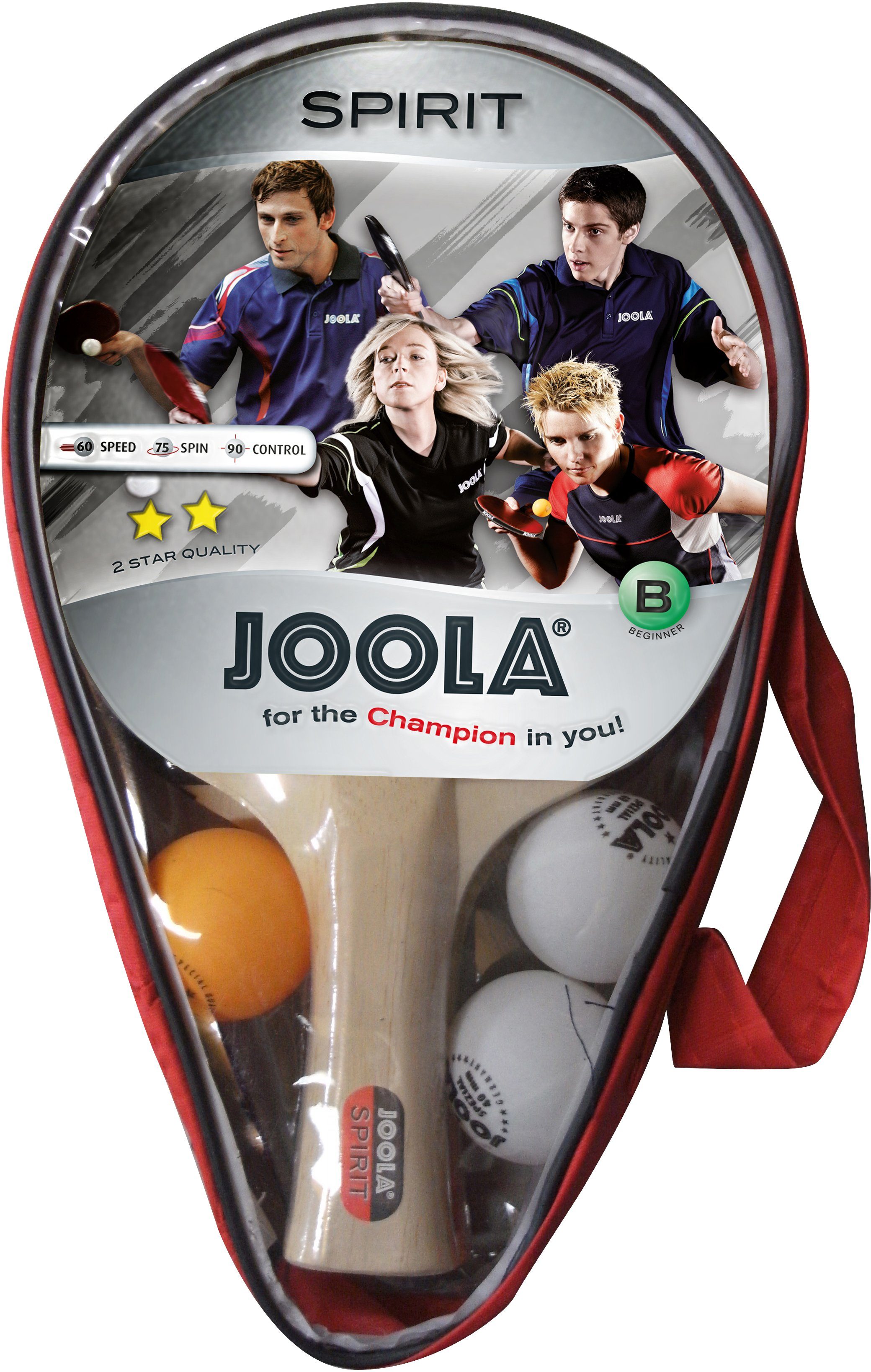 Joola Tischtennisschläger »Carat / Spirit« (Set, 6-tlg., mit Bällen, mit  Schlägerhülle, mit Tasche) online kaufen | OTTO