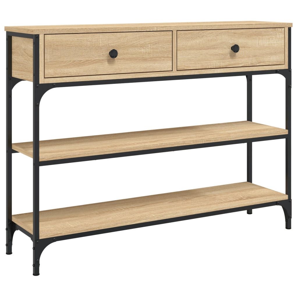 vidaXL Konsolentisch, Beistelltisch Sonoma-Eiche 100x25x75 cm günstig online kaufen