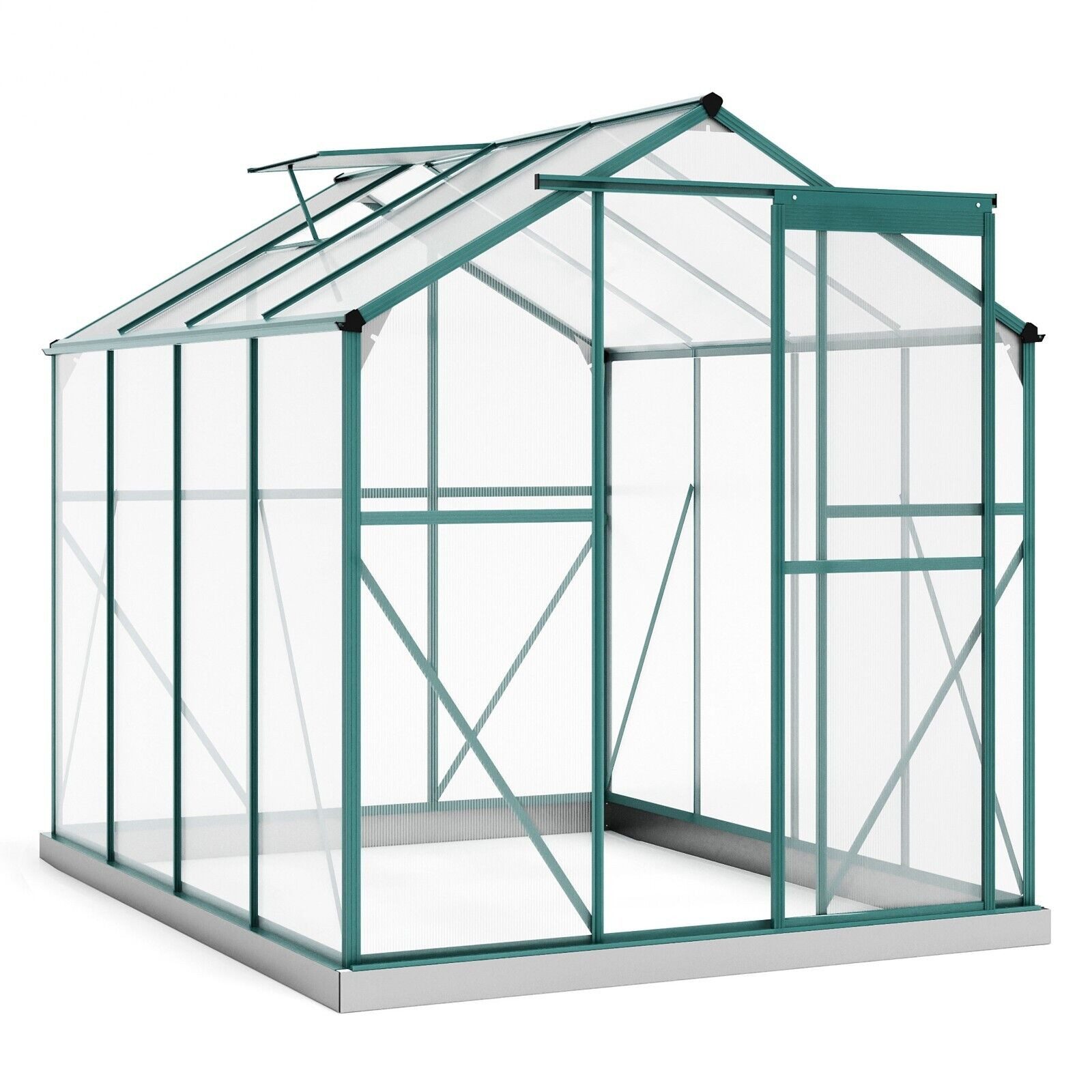 Thanaddo Gewächshaus Aluminium Gewächshaus, Treibhaus Gartenhaus, günstig online kaufen