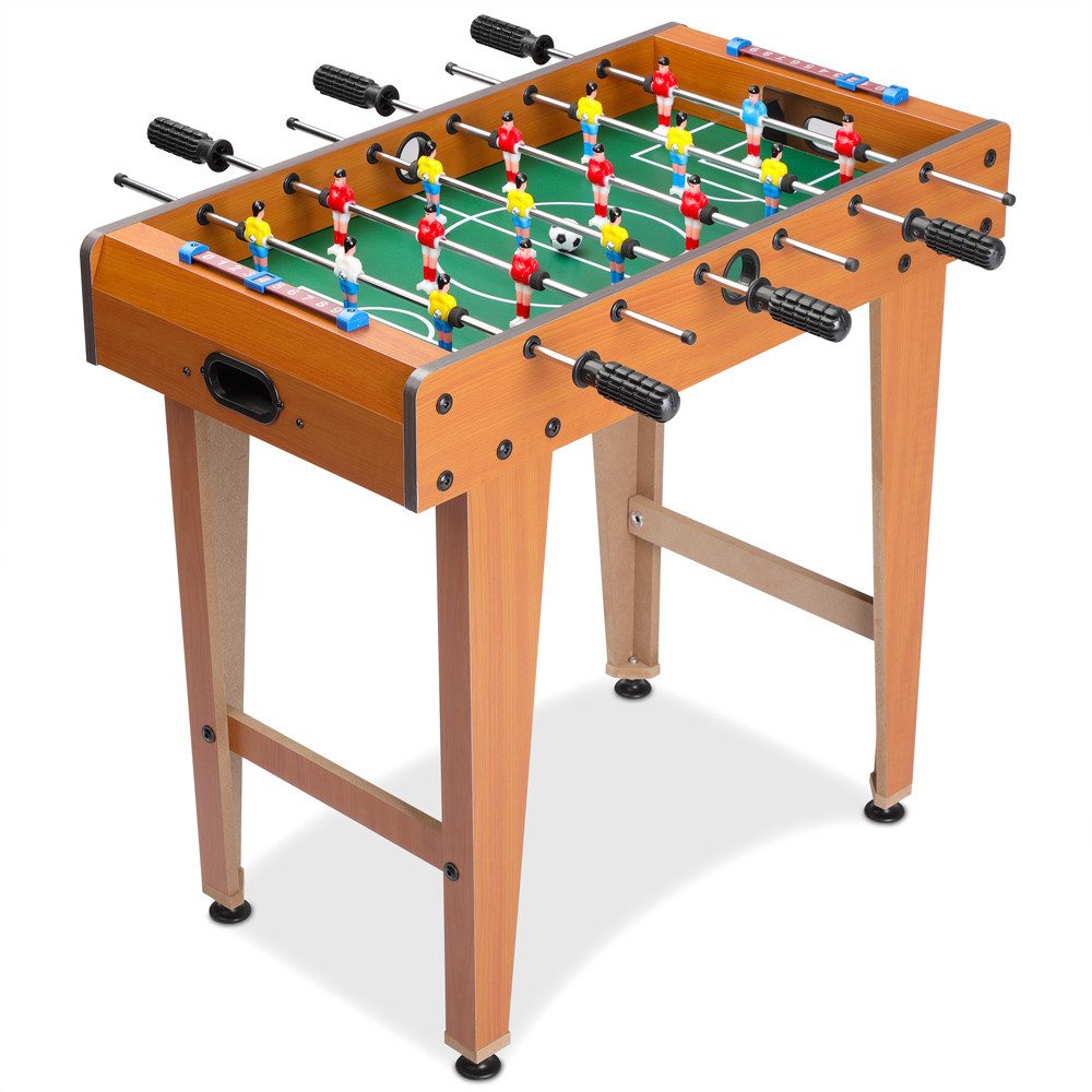 Spielwerk Tischfußballspiel, Höhenverstellbare Füße 2 Bälle Tischkicker Fußballtisch Kinder Sport