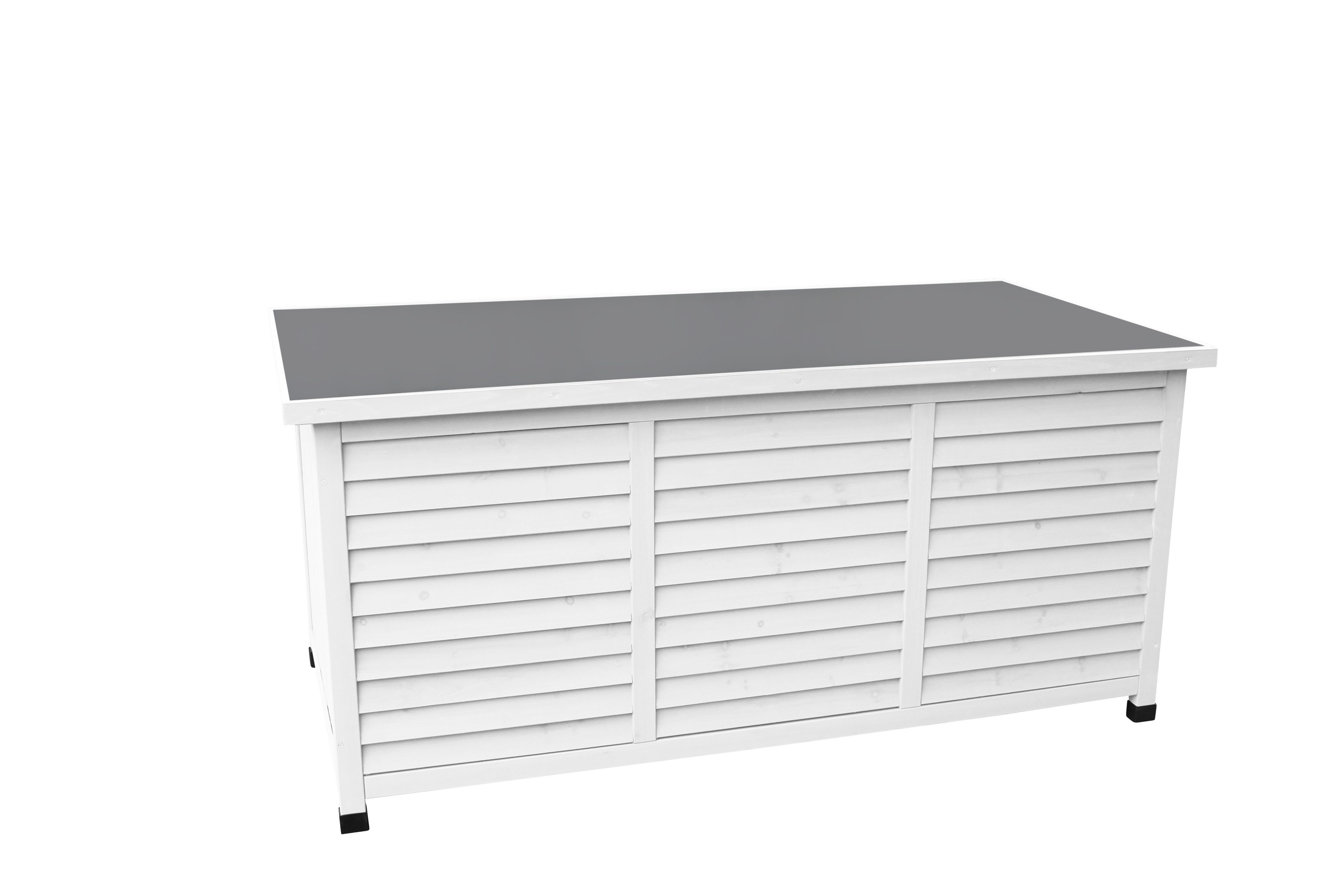 Leco Auflagenbox Kissenbox VINTAGE – lasiertes Tannenholz - Stahlblech anth günstig online kaufen