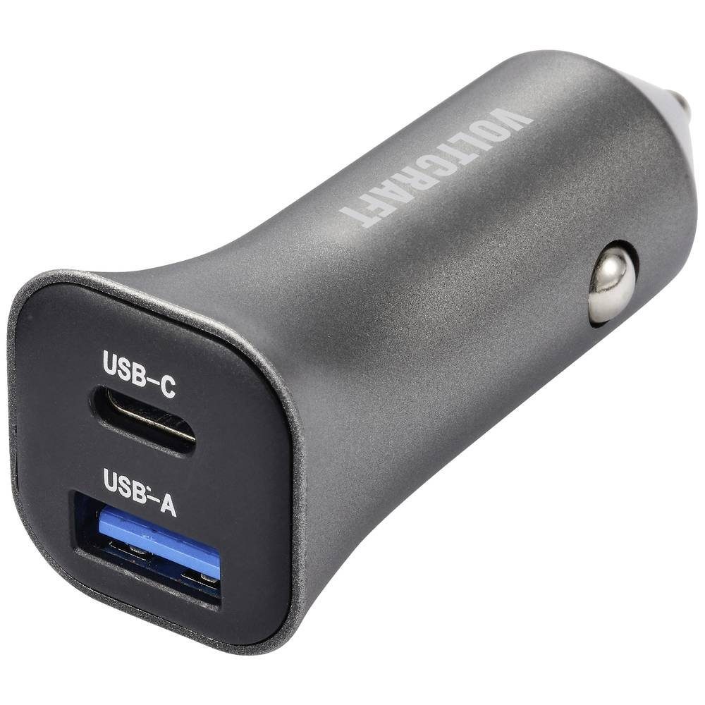 VOLTCRAFT USB-Kfz_Schnell-Ladegerät USB-A + USB-C® 38W VC-13990870 USB-Ladegerät