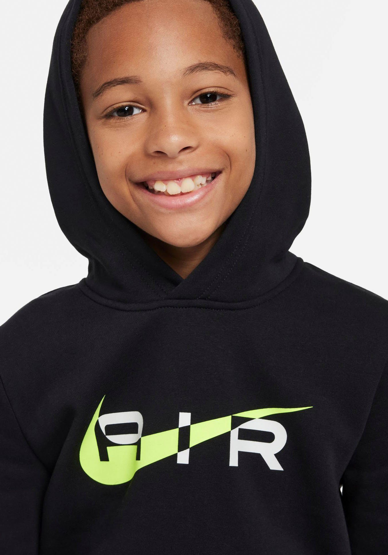 Sportswear PO N Kinder für Nike BLACK/VOLT Kapuzensweatshirt FLC AIR - BB NSW HOODY