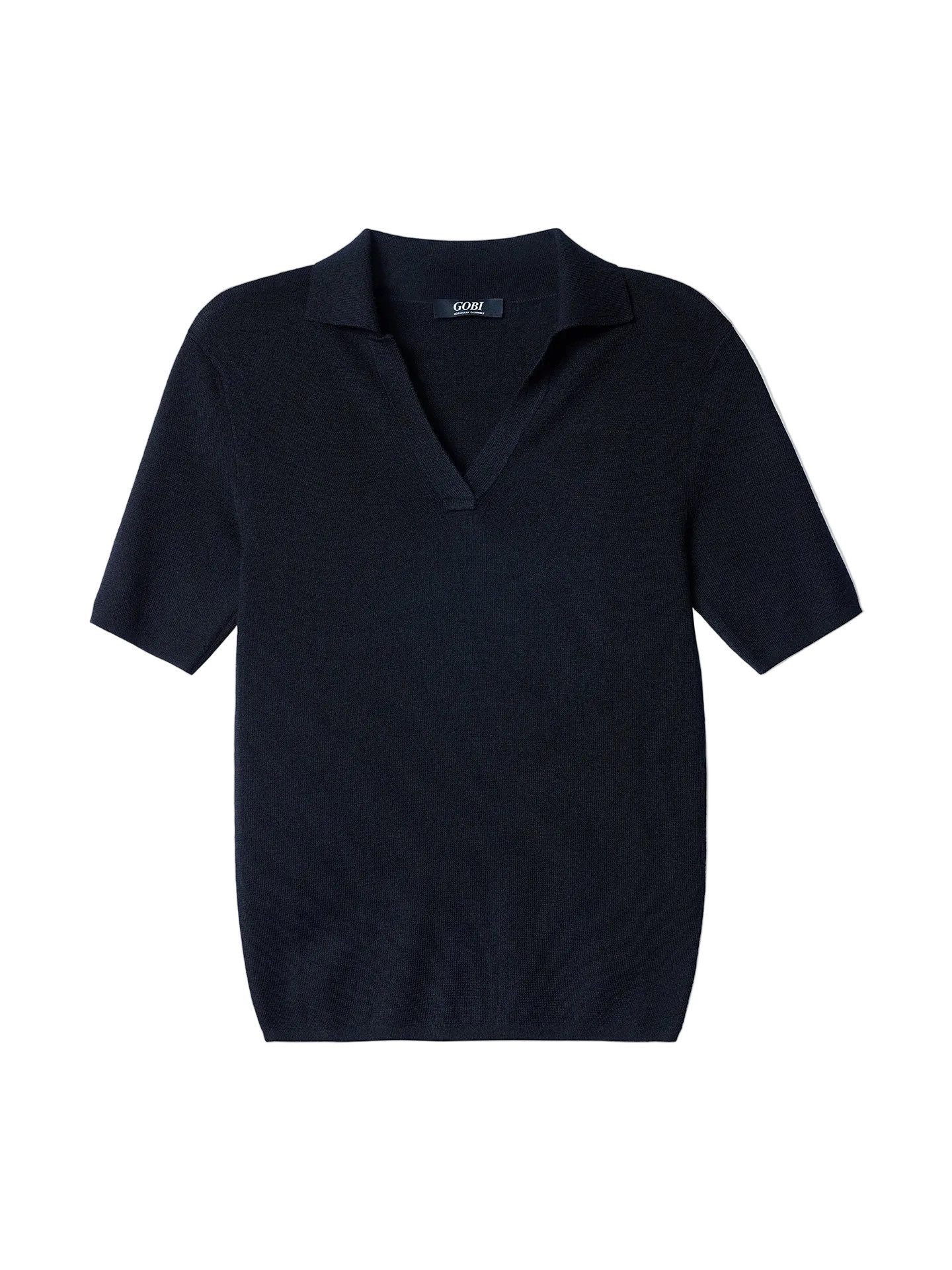GOBI Cashmere T-Shirt Damen-Polo aus Kaschmir-Seide
