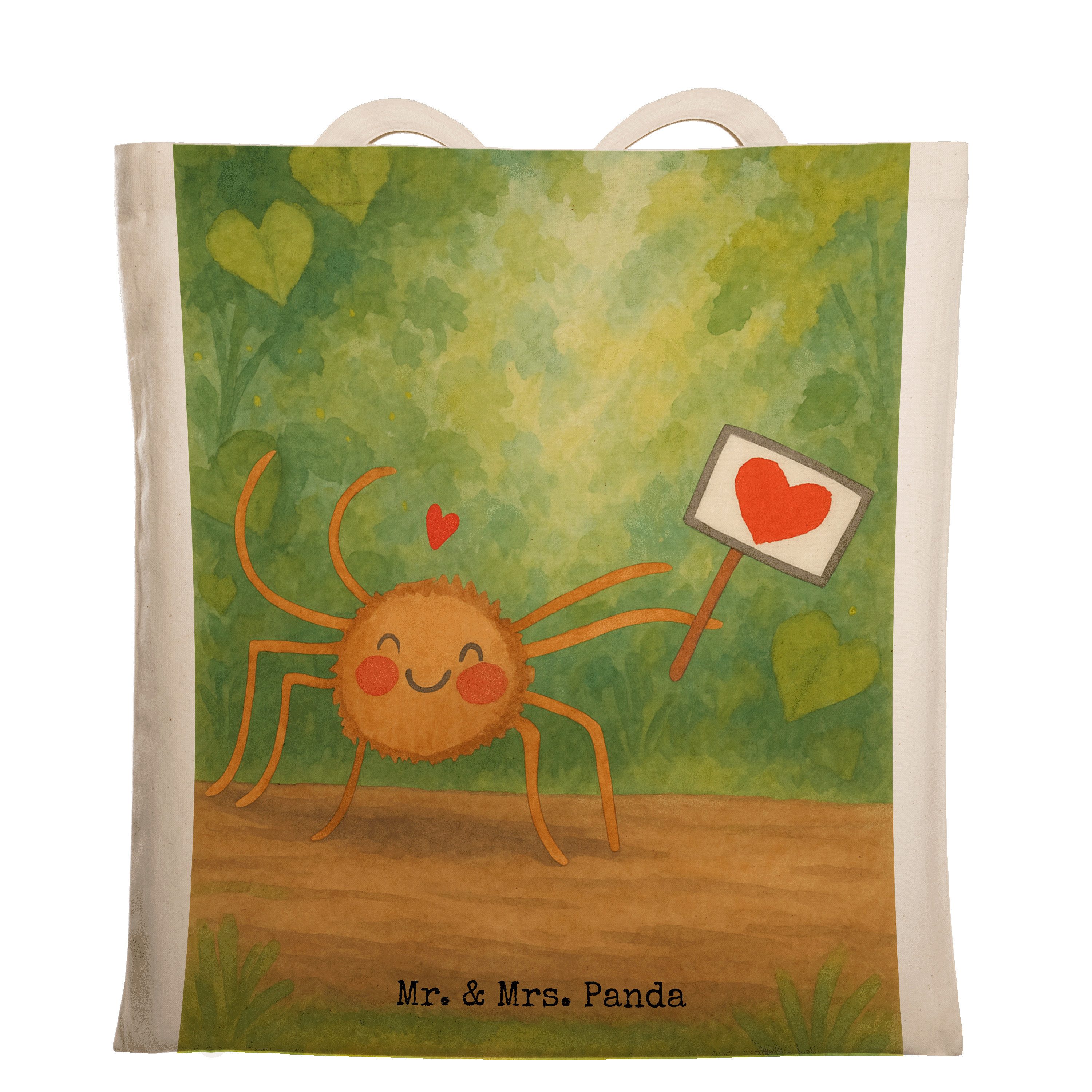 Tragetasche Spinne Agathe Motivation Design, canvas tasche, Weiß, Tasche, Vertrau