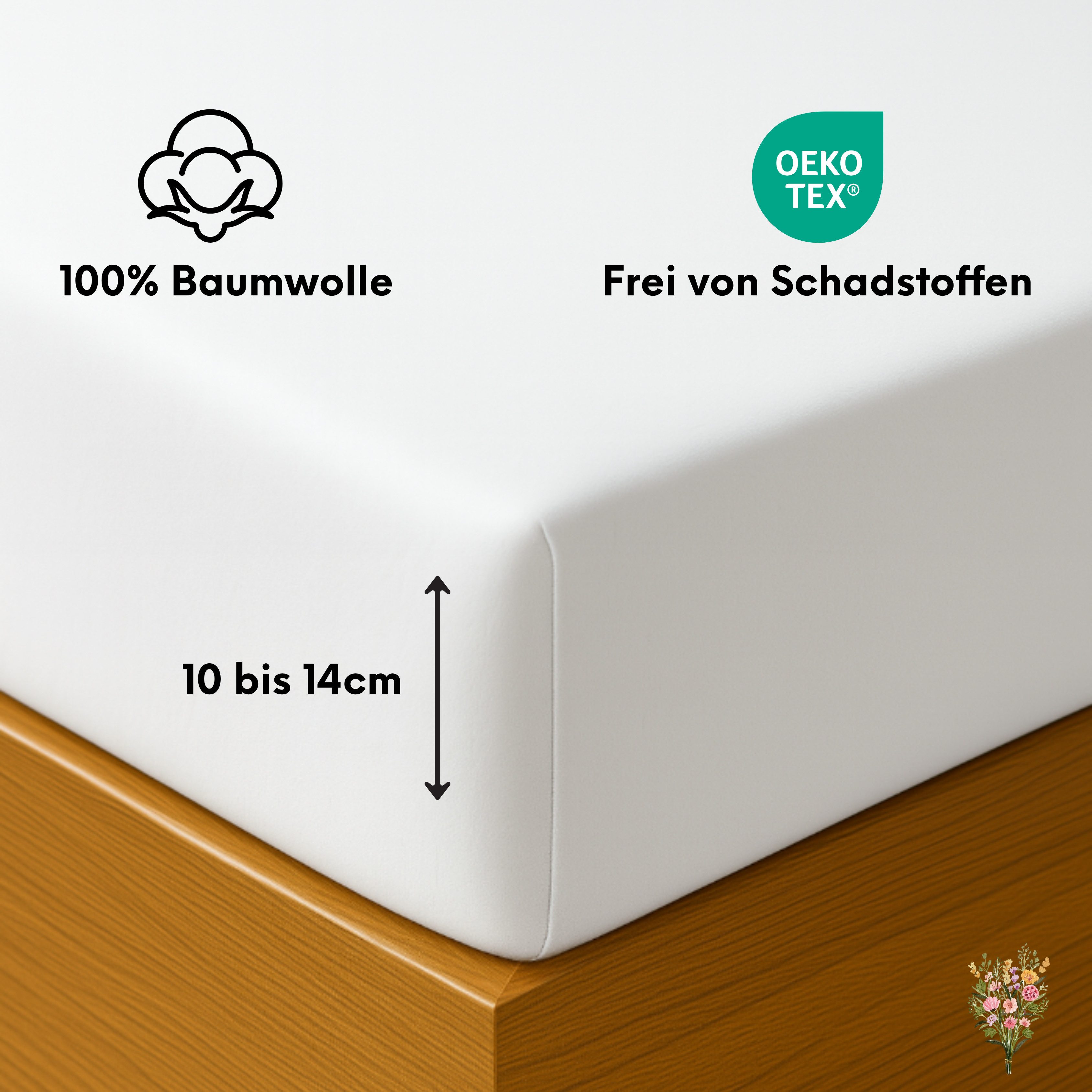 Strauss Home Spannbettlaken Premium Topper Spannbettlaken 150GSM für Matrat günstig online kaufen