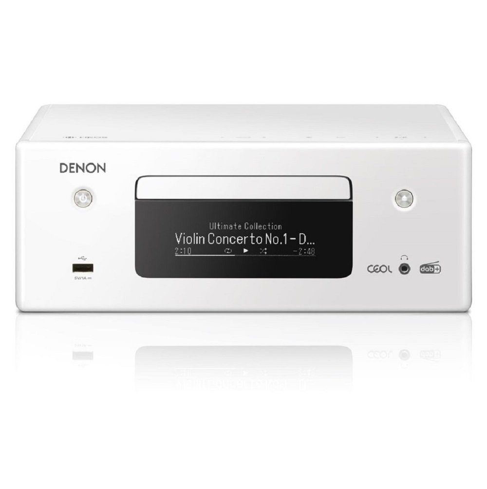 Stereo-Receiver S20e CEOL Weiß RCD-N11 Polk Audio + Denon Weiß DAB Signature