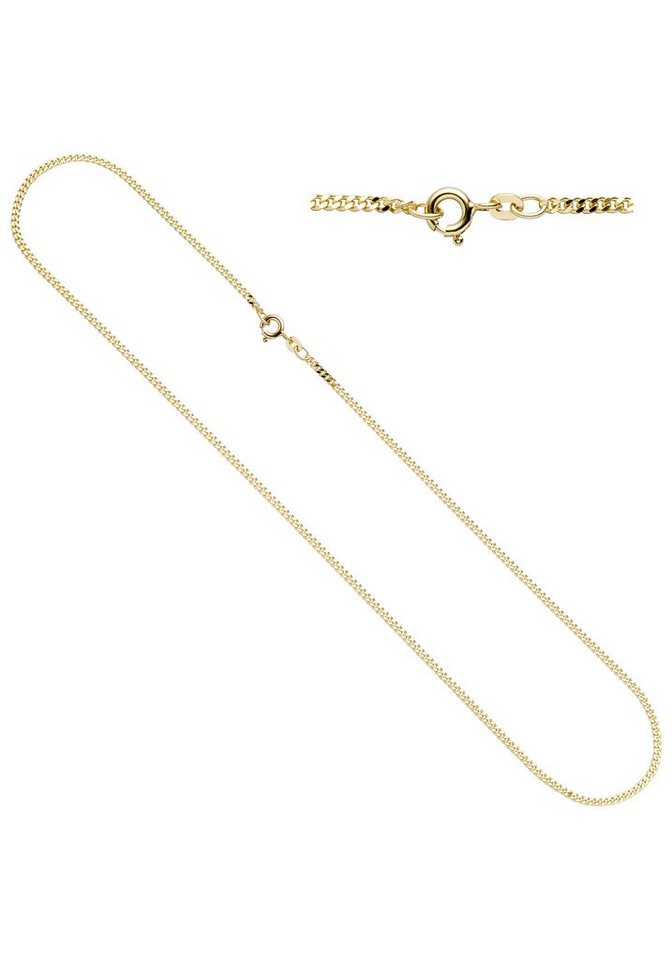 1,1mm Rund-Ankerkette 585 Gold Rotgold Kette Collier Halskette 60cm Goldkette 