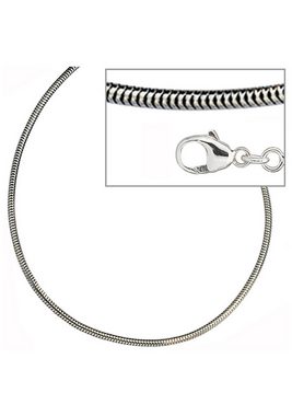 JOBO Silberkette, Schlangenkette 925 Silber 45 cm 1,6 mm