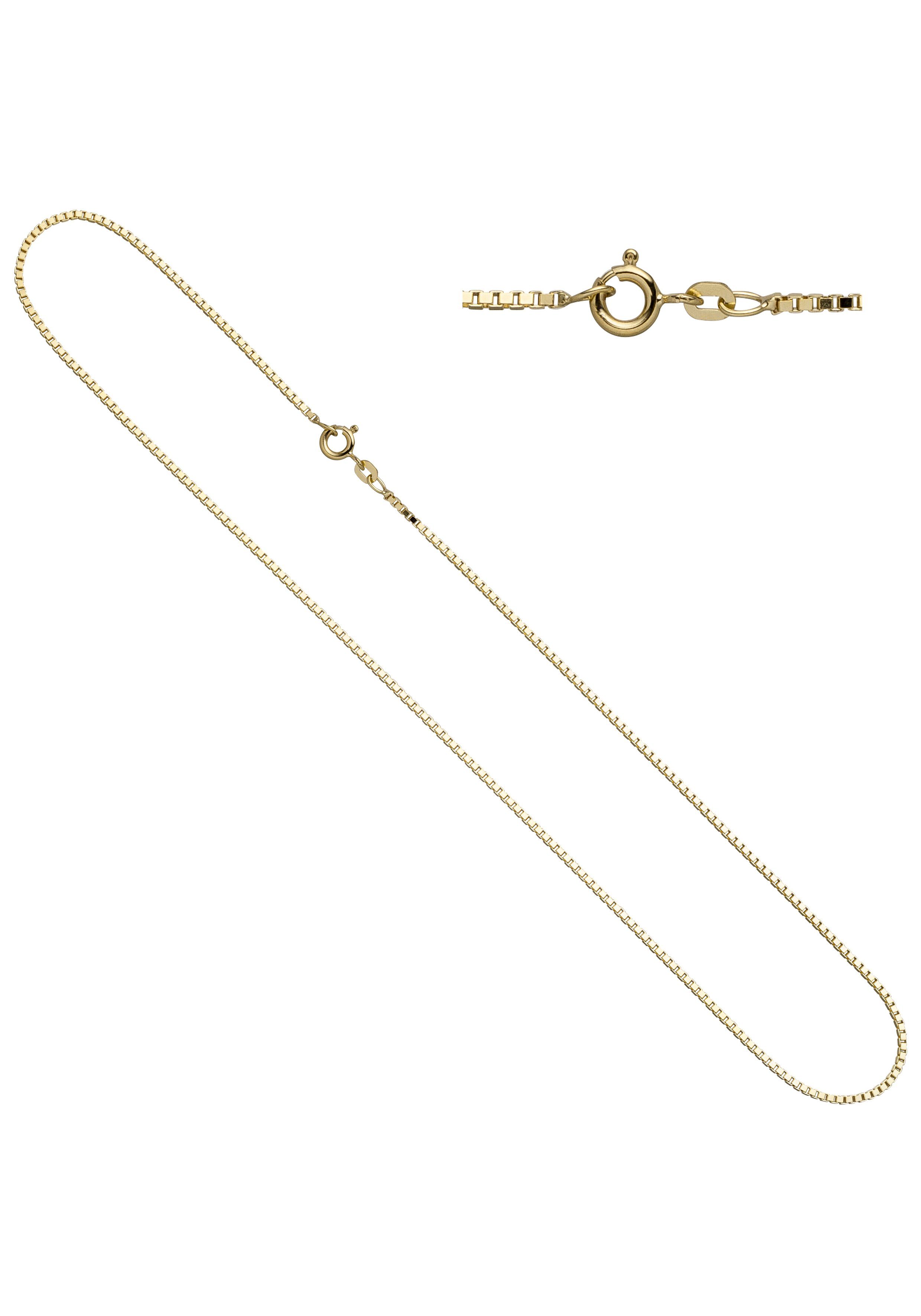NEU Herz Anhänger echt Gold 333 mit Panzerkette Set 50 cm 8 Karat Gelbgold