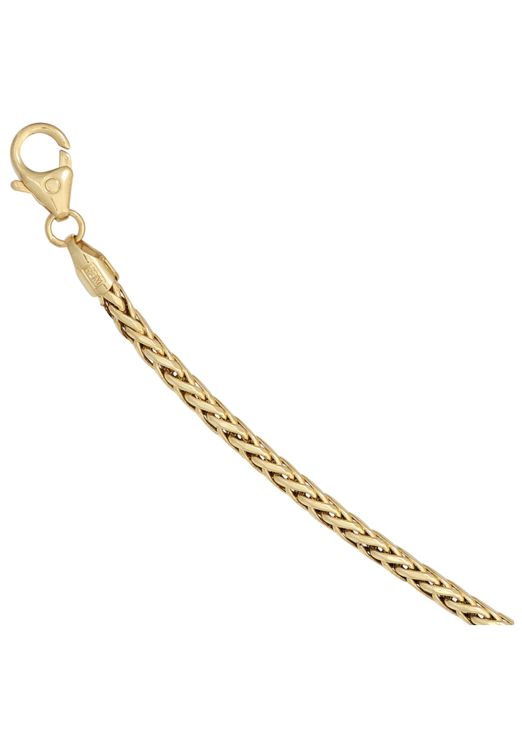 Damen Schmuck JOBO Goldarmband, Zopfarmband 585 Gold 19 cm