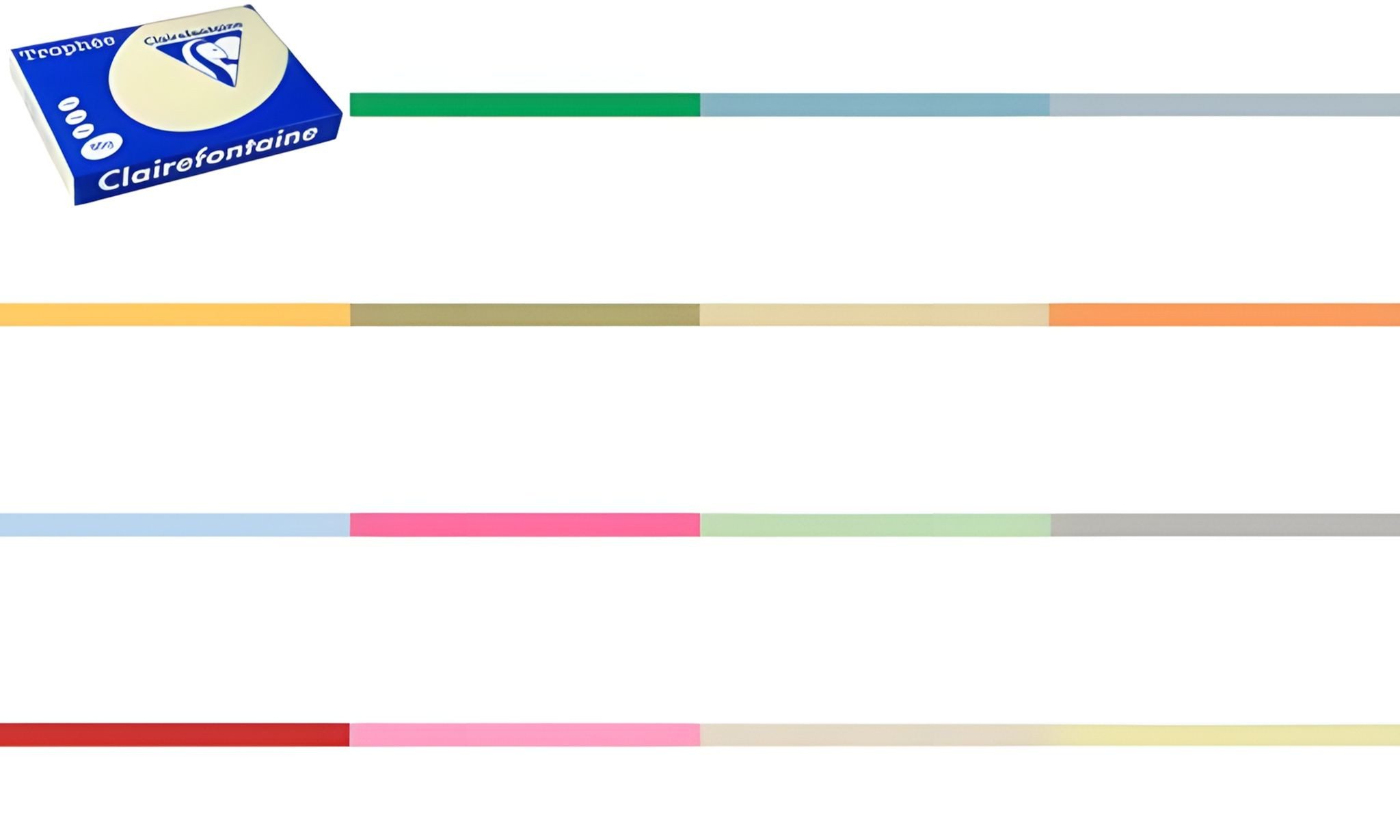 CLAIREFONTAINE Drucker- und Kopierpapier Clairalfa Multifunktionspapier Trop hée, A3, 80 g/qm, maigrün