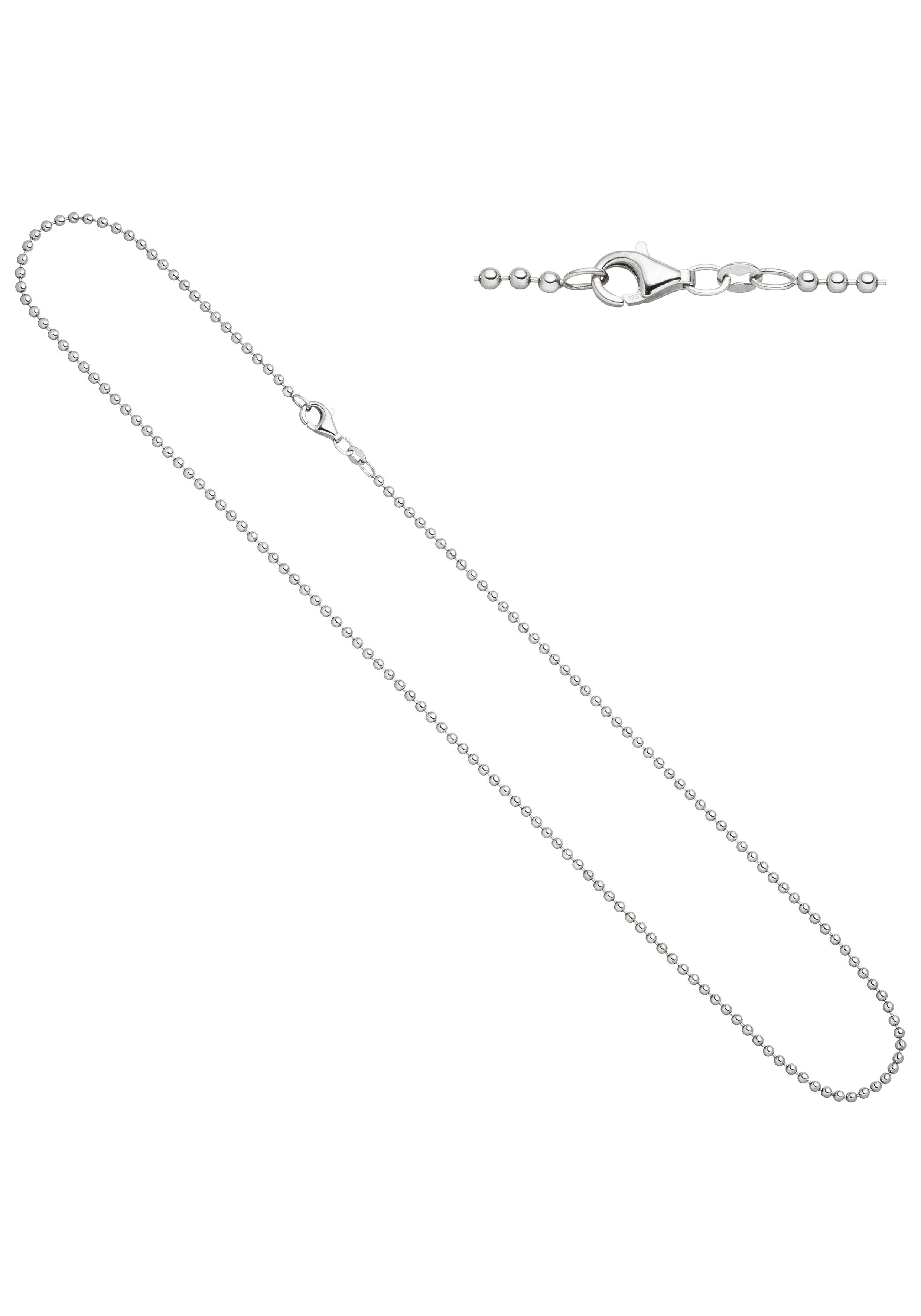 Silberkette 925 Silber Ø 2,2 mm 40-90 cm Halskette rund Erbskette Kette