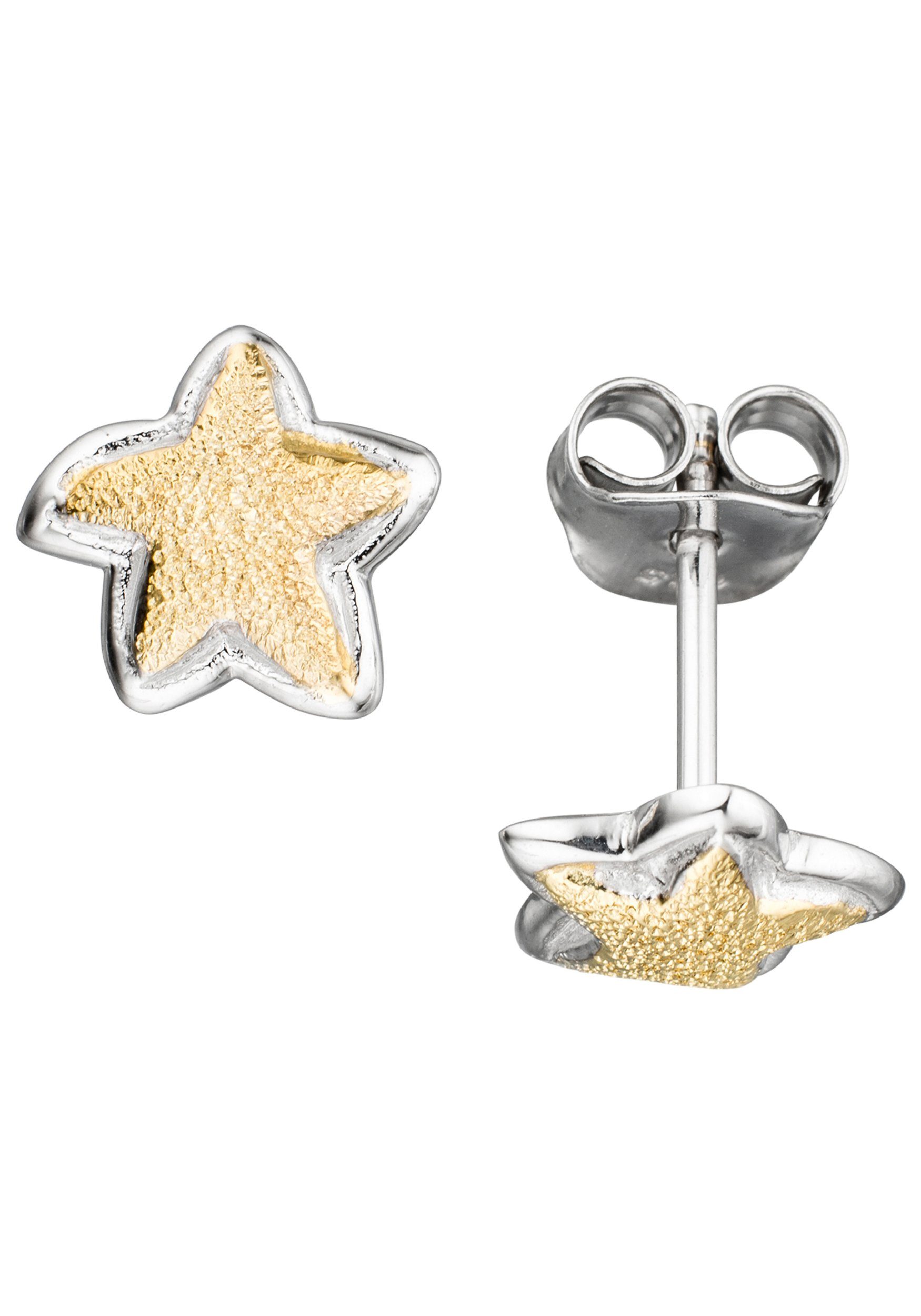 Jobo 925 Online Bicolor Paar »seestern« Silber Vergoldet Kaufen Ohrstecker nO0kXPN8w