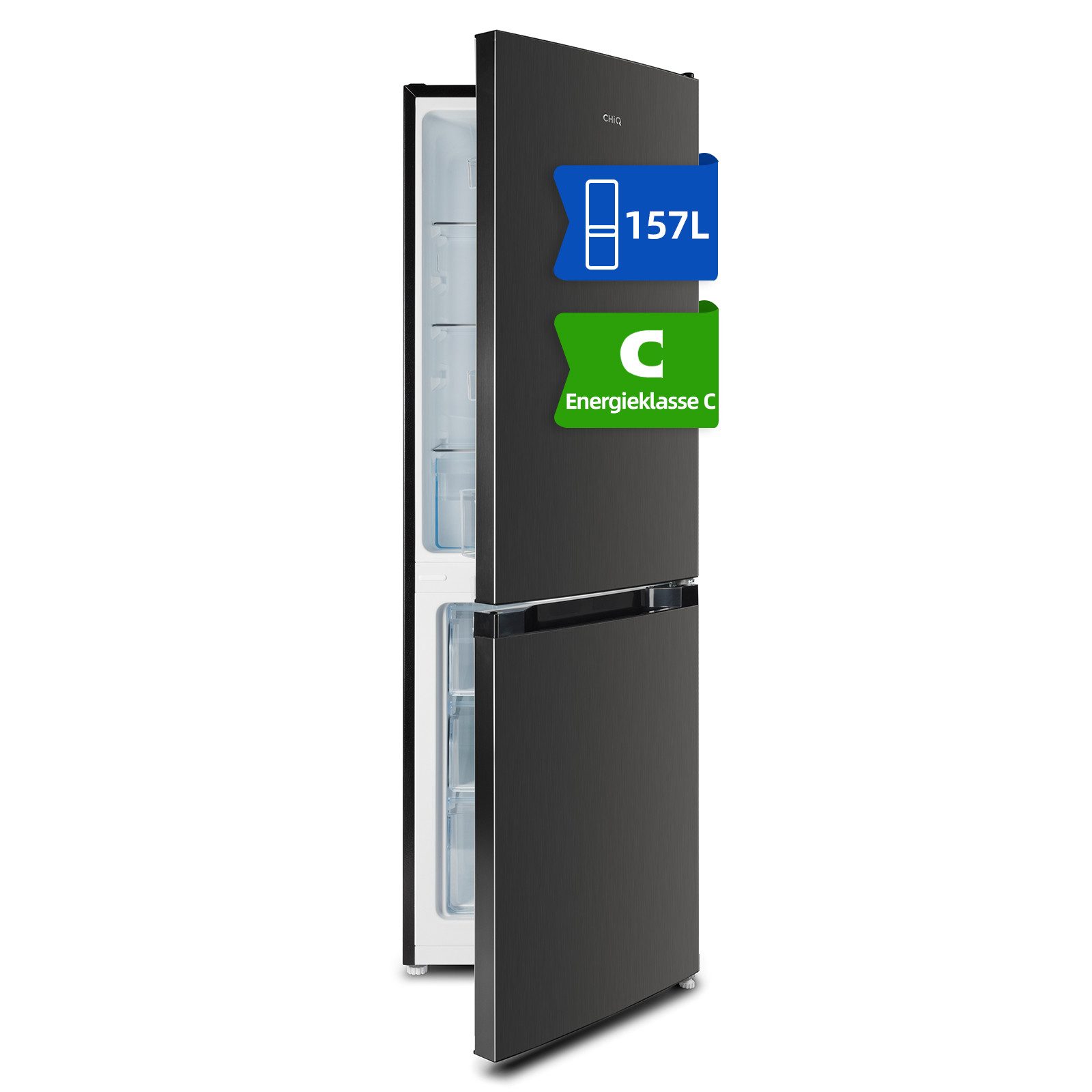 CHiQ Kühl-/Gefrierkombination CBM157LC CBM157LC, 144 cm hoch, 49.5 cm breit, Low frost, 12 Jahre Garantie auf den Kompressor, 121 kWh/Jahr