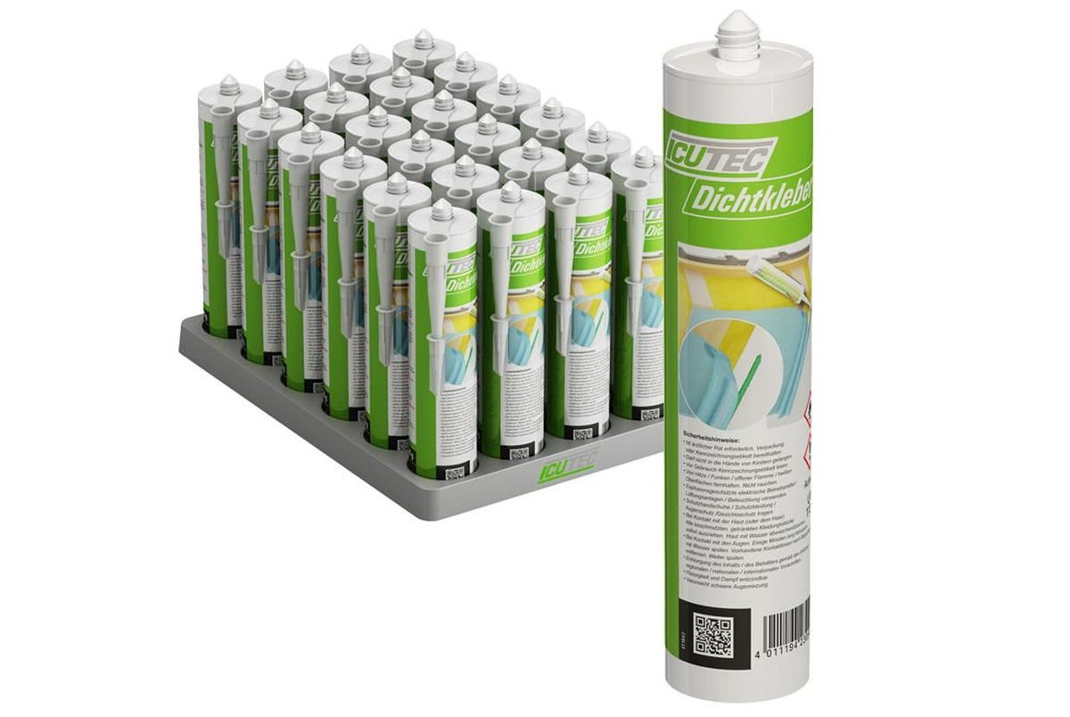 ICUTEC Montagekleber 033 3090 Dichtkleber, 310 ml, hervorragende Haftfähigkeit, Dichtstoff, (Set)