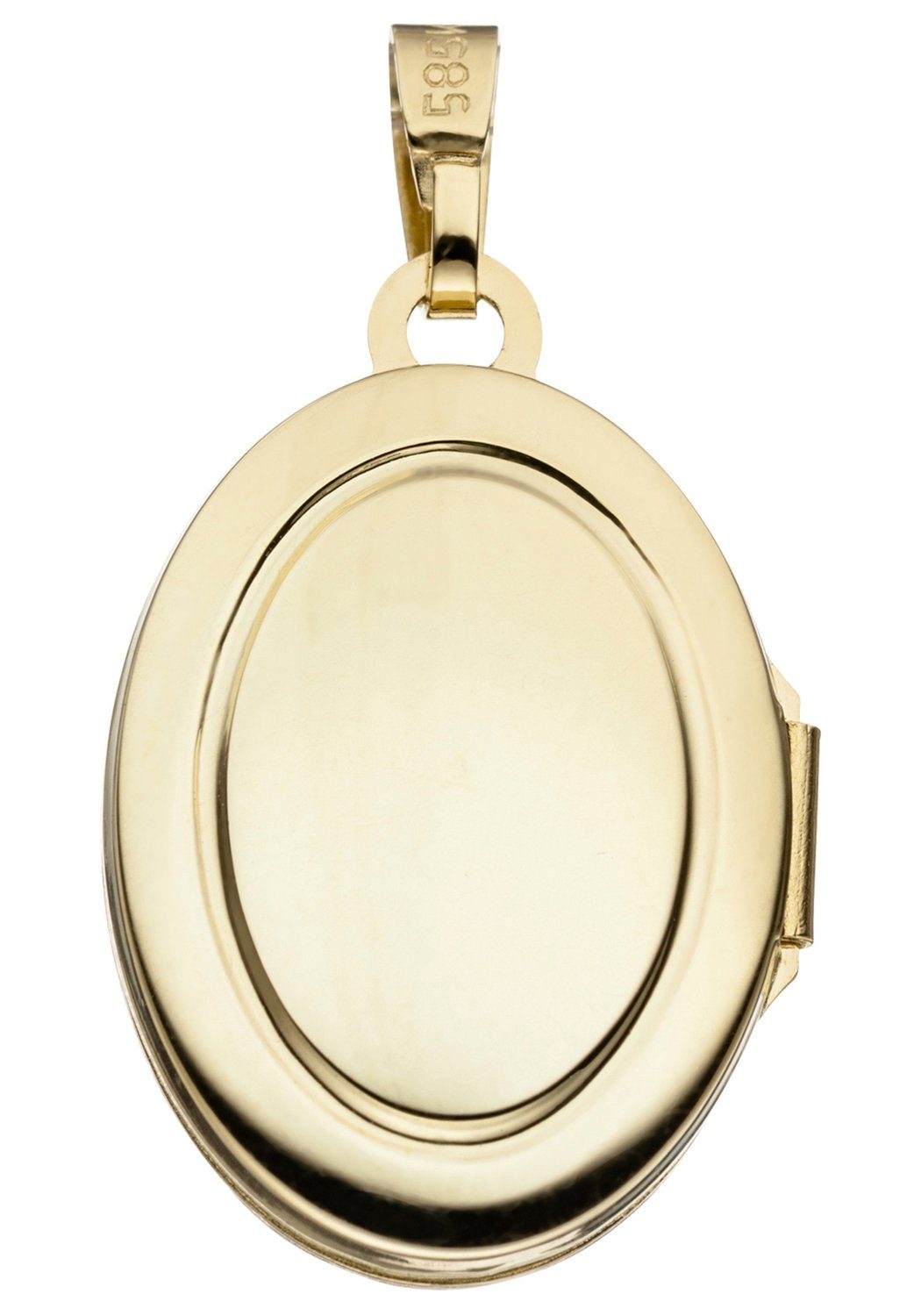 Damen Schmuck JOBO Medallionanhänger Anhänger Medaillon oval, 585 Gold