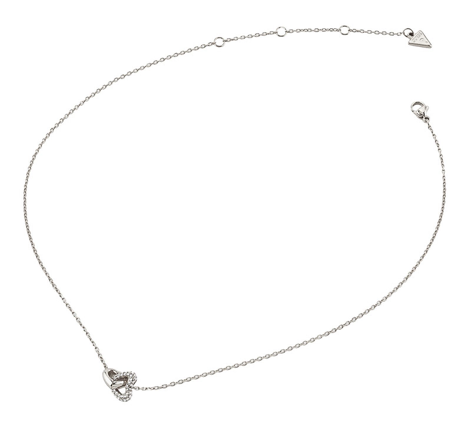 Guess Herzkette 16-18" Heart Links Necklace