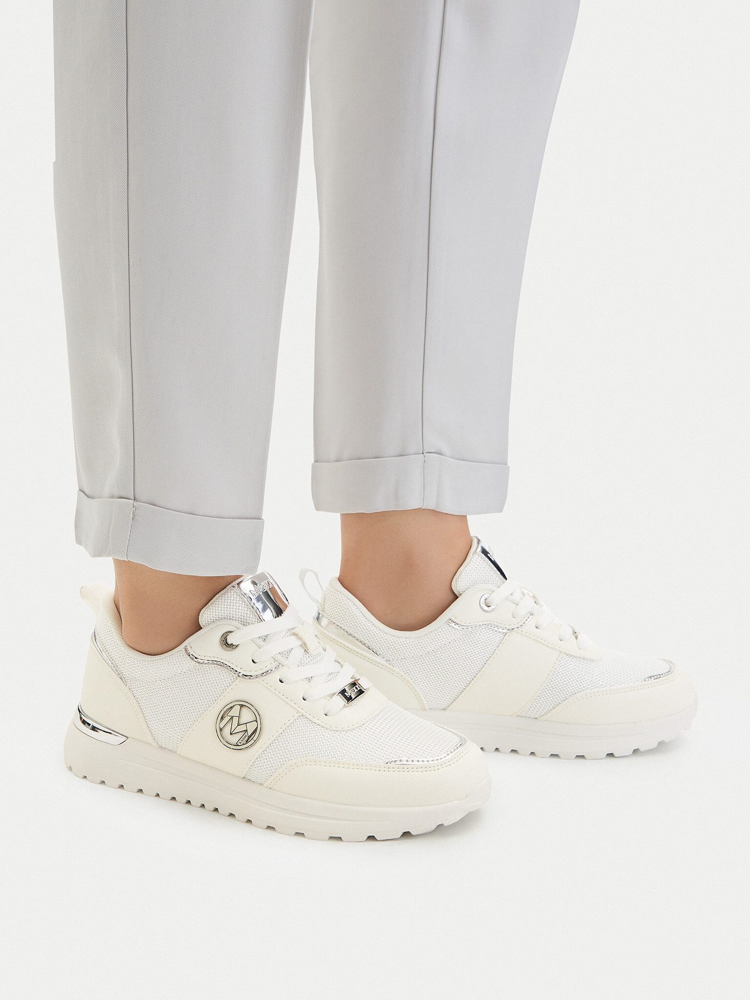 Mexx Mexx Damenschuhe Weiß, Silber MEXX-EO-MI001011161W Weiß Sneaker