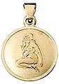 JOBO Sternzeichenanhänger »Sternzeichen Jungfrau«, 333 Gold, Bild 1