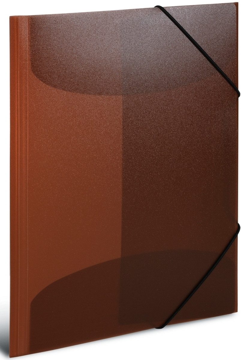 Fächermappe Sammelmappe A3 PP transluzent braun.