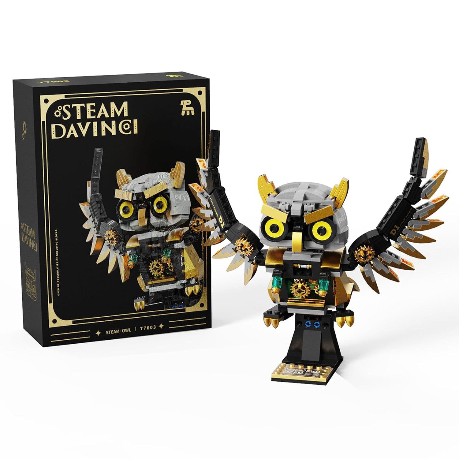 Esun Eule Bauspielzeug, Tiere Figuren Spielzeug, Vogel Bausteine 484 St. Spielbausteine, (SET, 490 St., Komplettset), Geschenk für Erwachsene, Jungen ab 8 9 10 11 Jahre