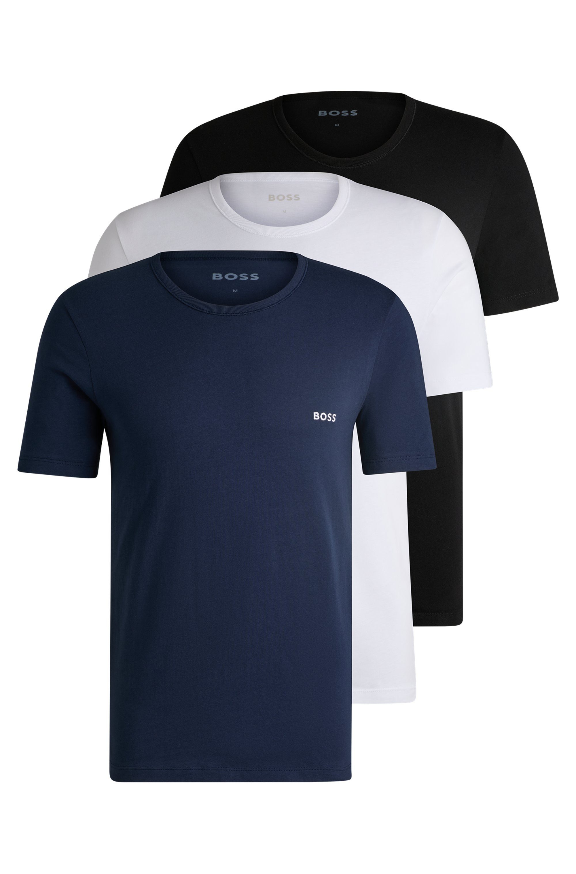 BOSS T-Shirt Rundhals BOSS ONE (Packung, 3-tlg., 3er-Pack) mit dezentem BOS günstig online kaufen