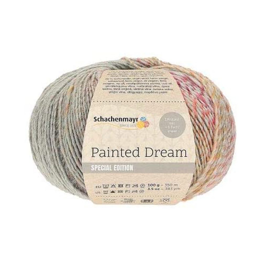 Schachenmayr Wolle Painted Dream Farbverlaufswolle Häkelwolle, (Strickgarn, Strickwolle, Wolle mit Farbverlauf), 74% Polyacryl, 26% Schurwolle