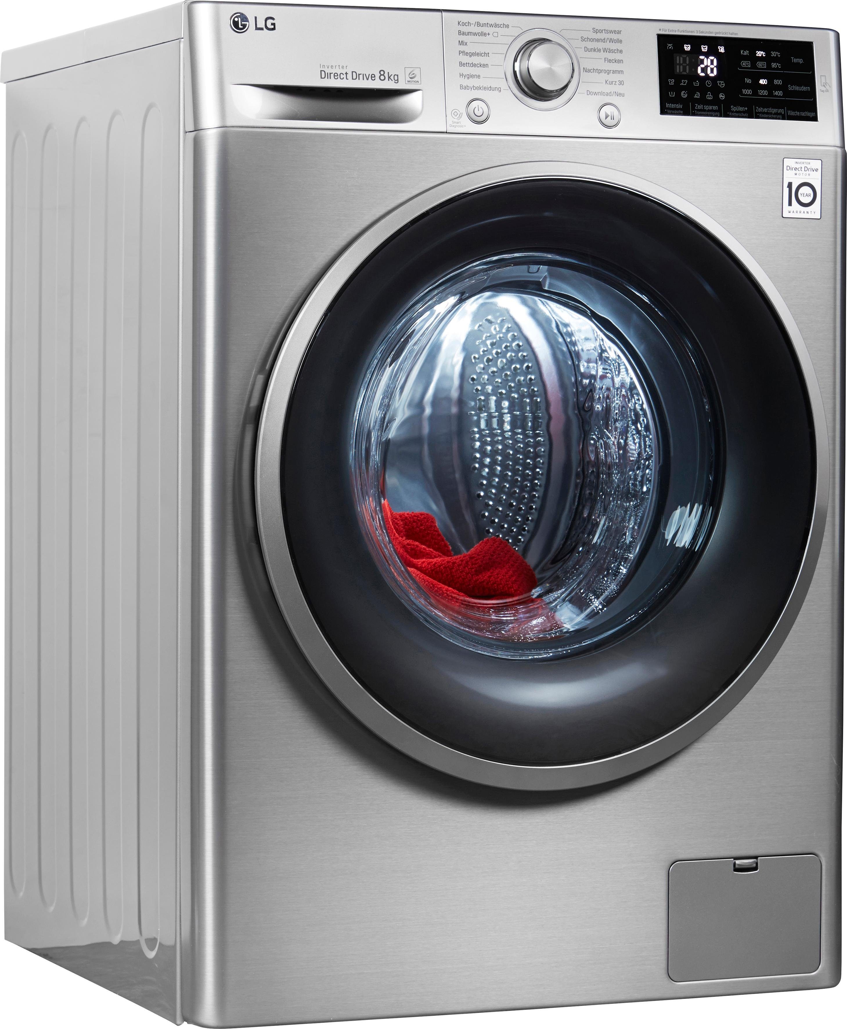 Lg Electronics F 14wm 8kn1 Waschmaschine Frontlader A 1400 Upm 8 Kg Inverter Direct Drive