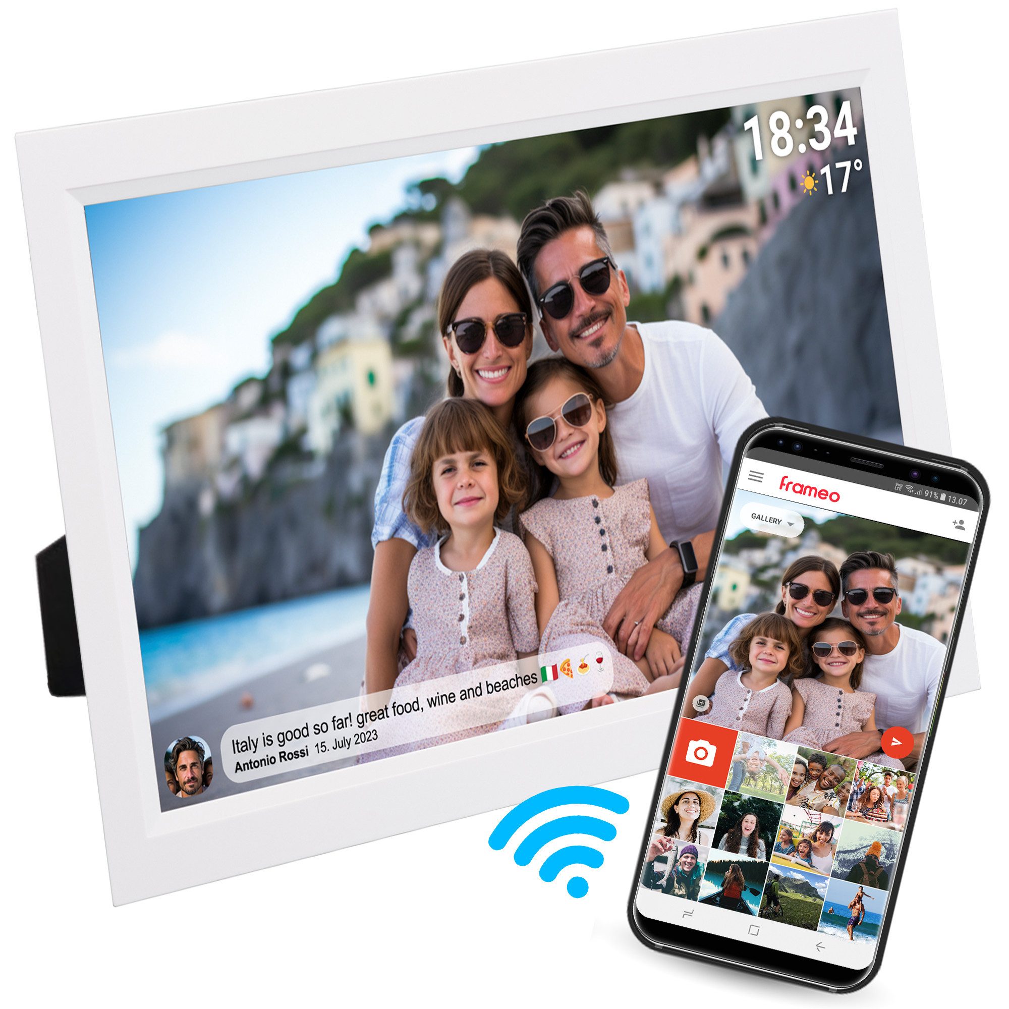 Denver PFF-1503W Digitaler Bilderrahmen (39.62 cm/15.6 ", 16 GB) günstig online kaufen