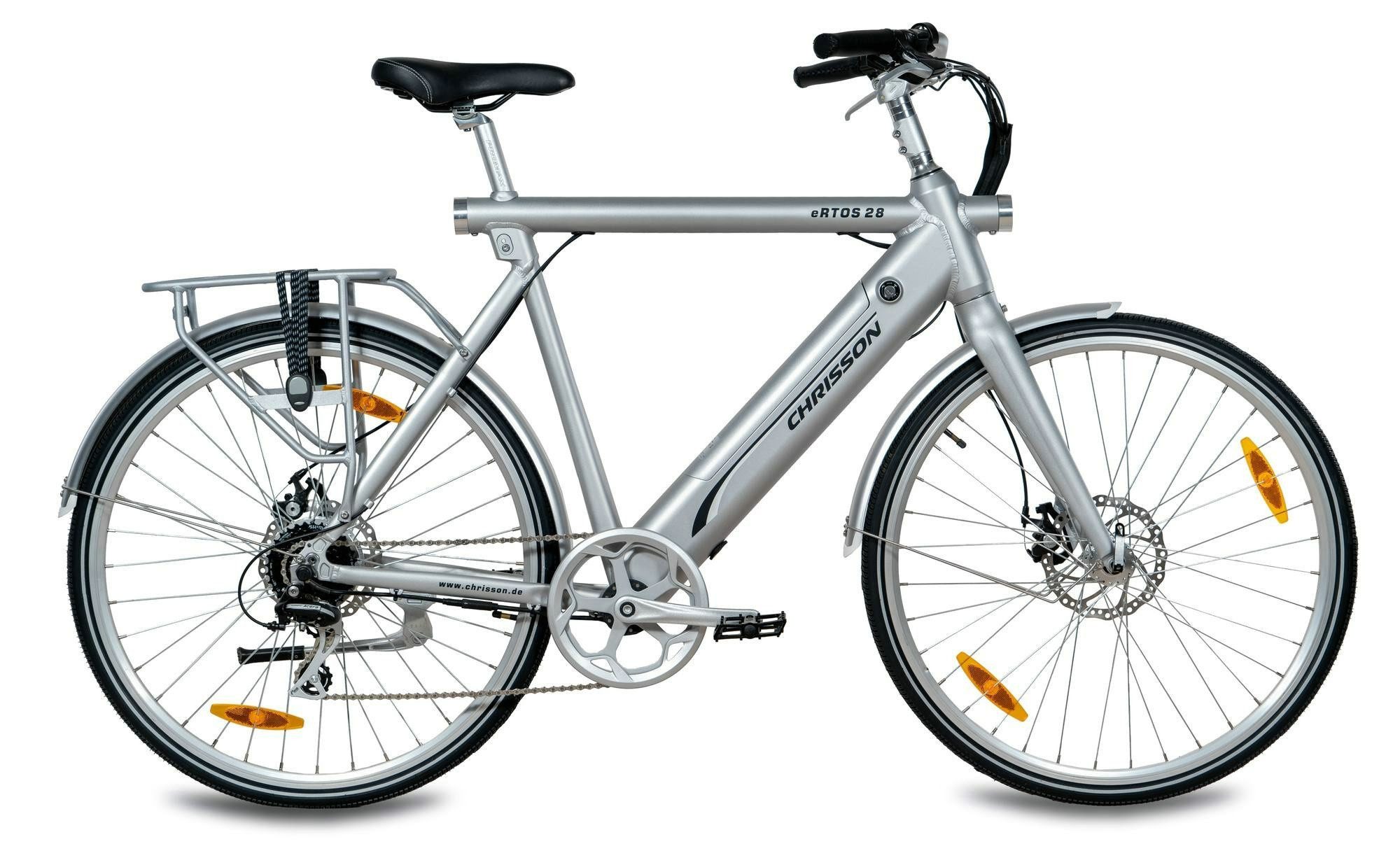 E-Bike Touren Bike Ertos28 Silver Matt 28" 506 Wh Diamant