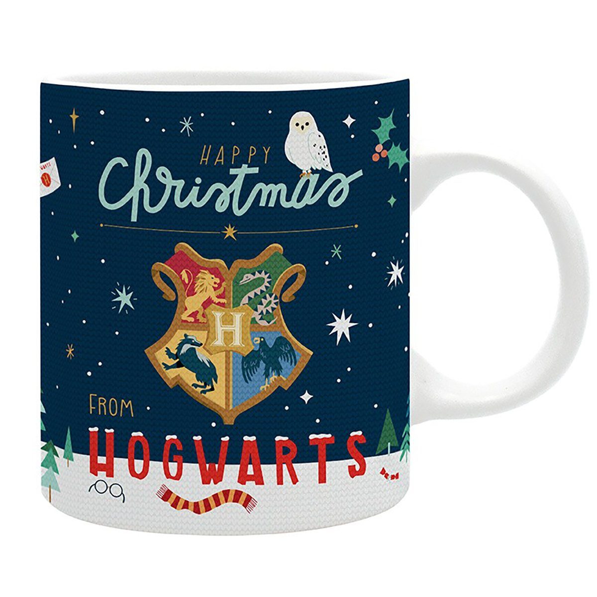 Harry Potter Happy ABYstyle Tasse Weihnachtsbecher Christmas, Tasse