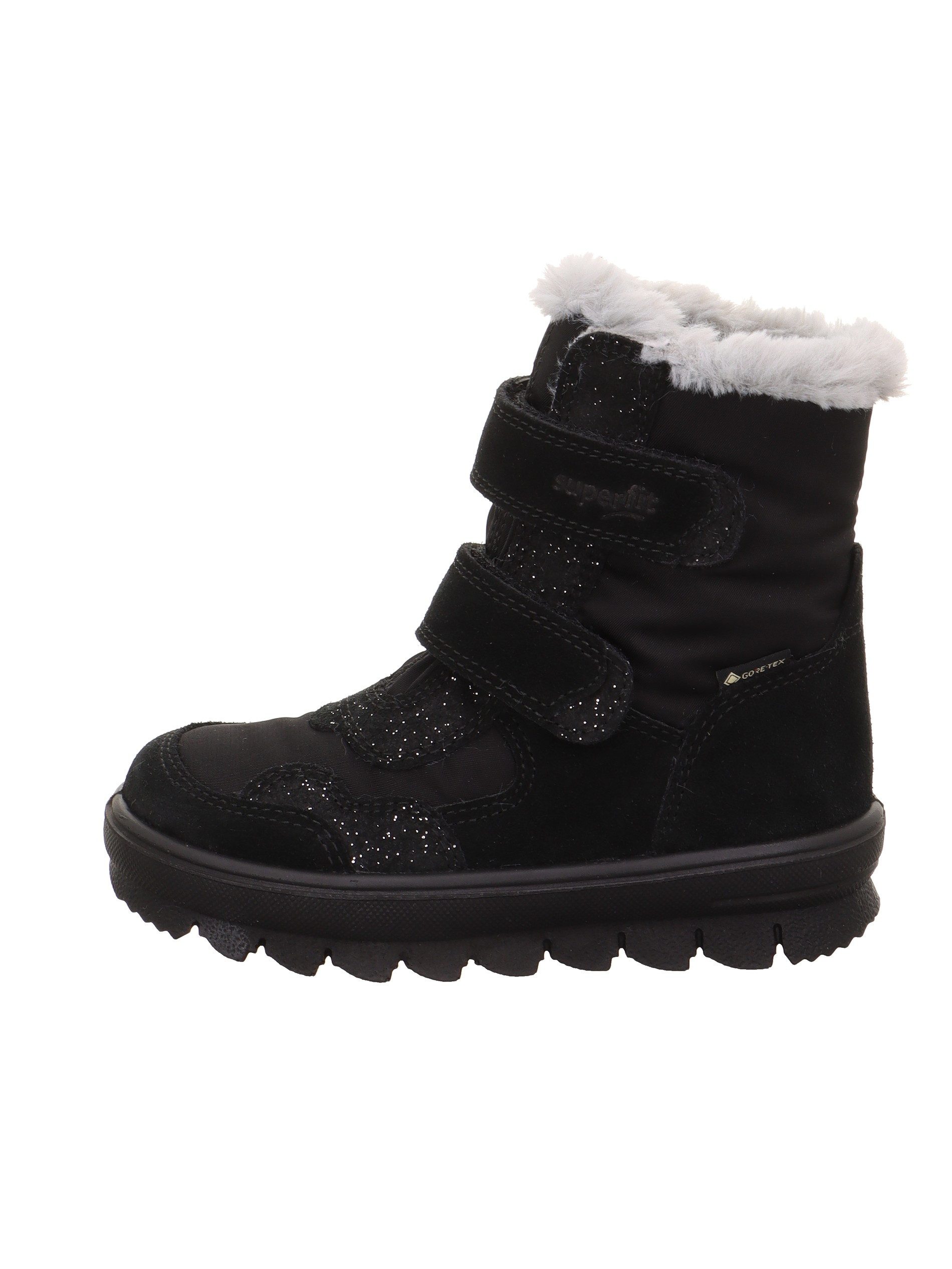 Superfit FLAVIA, WMS: mittel Winterboots Klettboots mit Glitzerdetails, Größenschablone zum Download
