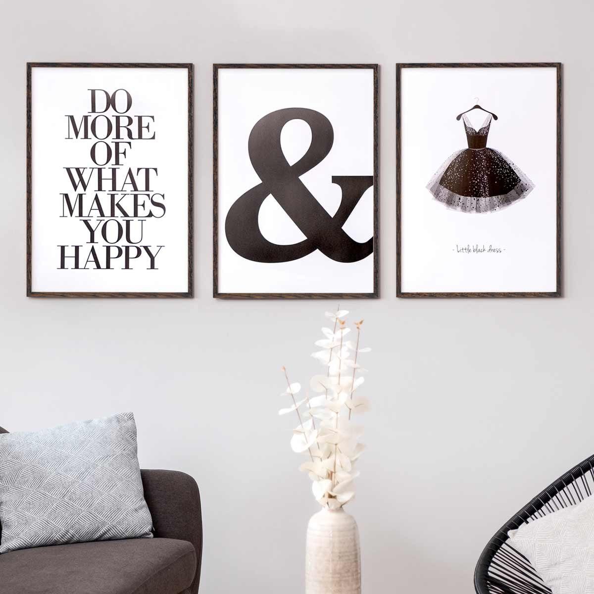PHOTOLINI Bilderrahmen 3er Set, stabiles MDF-Holz, günstig online kaufen