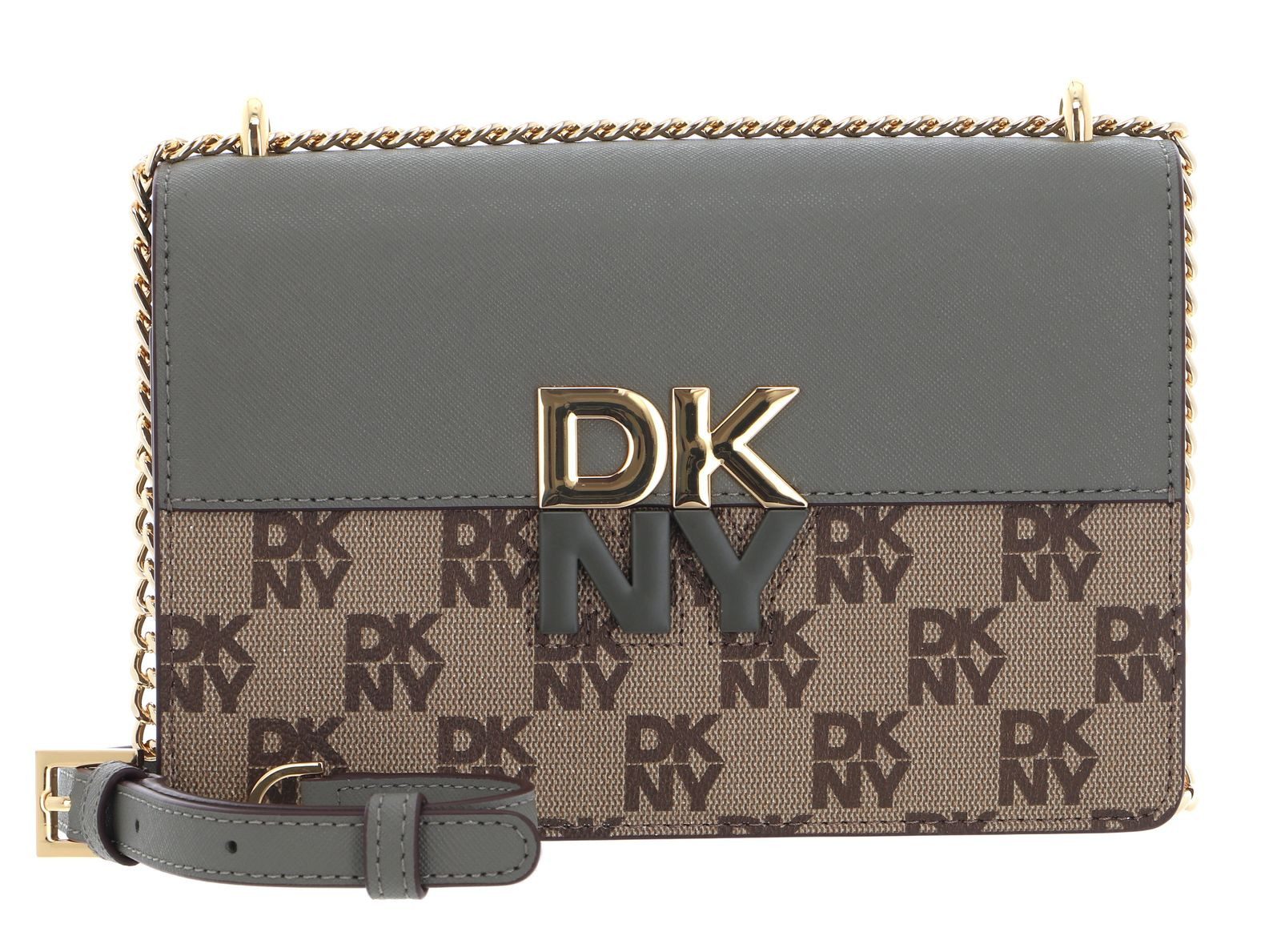 DKNY Umhängetasche Chain Flap Crossbody Bag, aus echtem Rindsleder