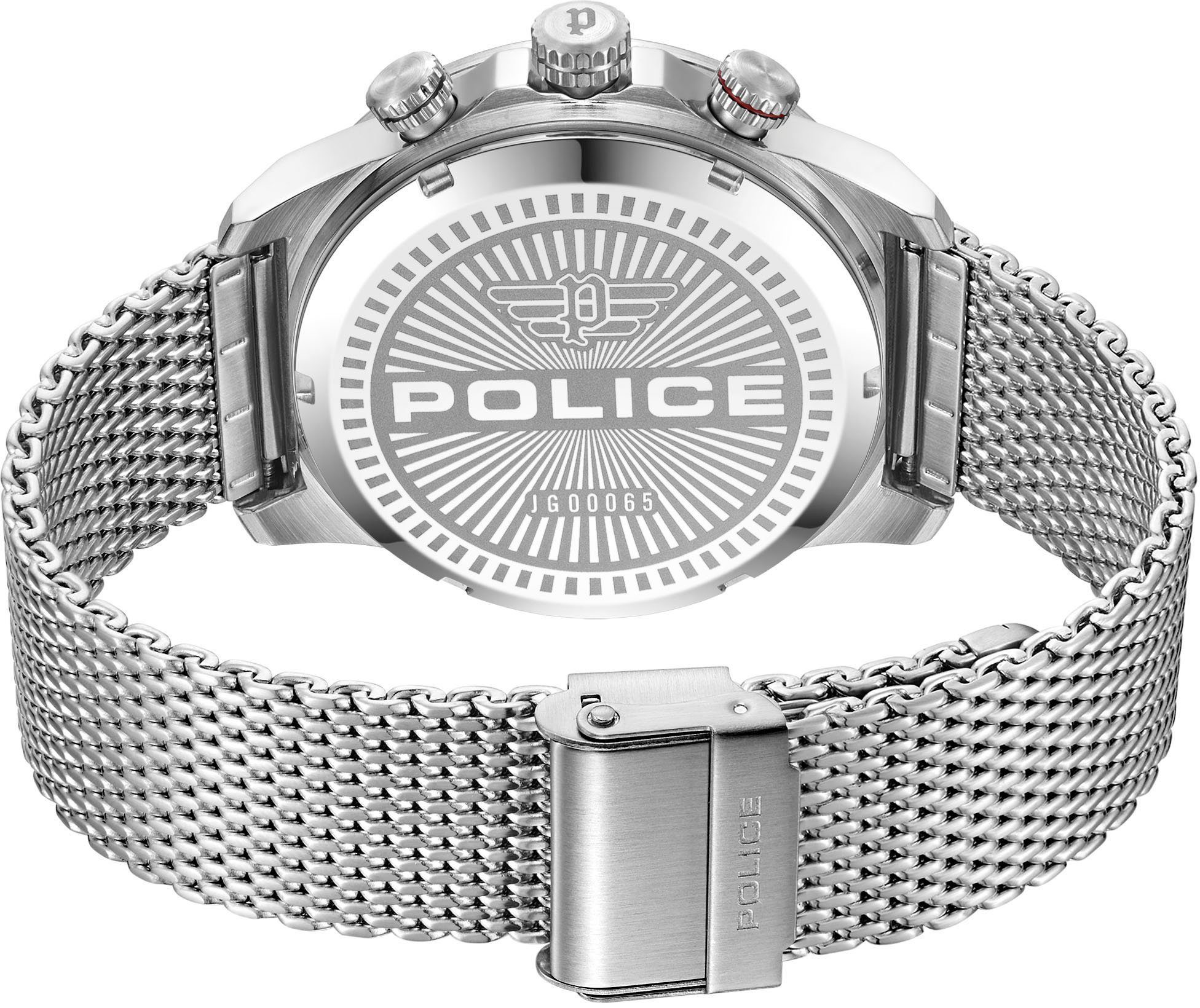 Police Quarzuhr ROTORCROM, PEWJG0006504, Gehäuse aus Metall, Gehäuse-Ø ca.  44 mm