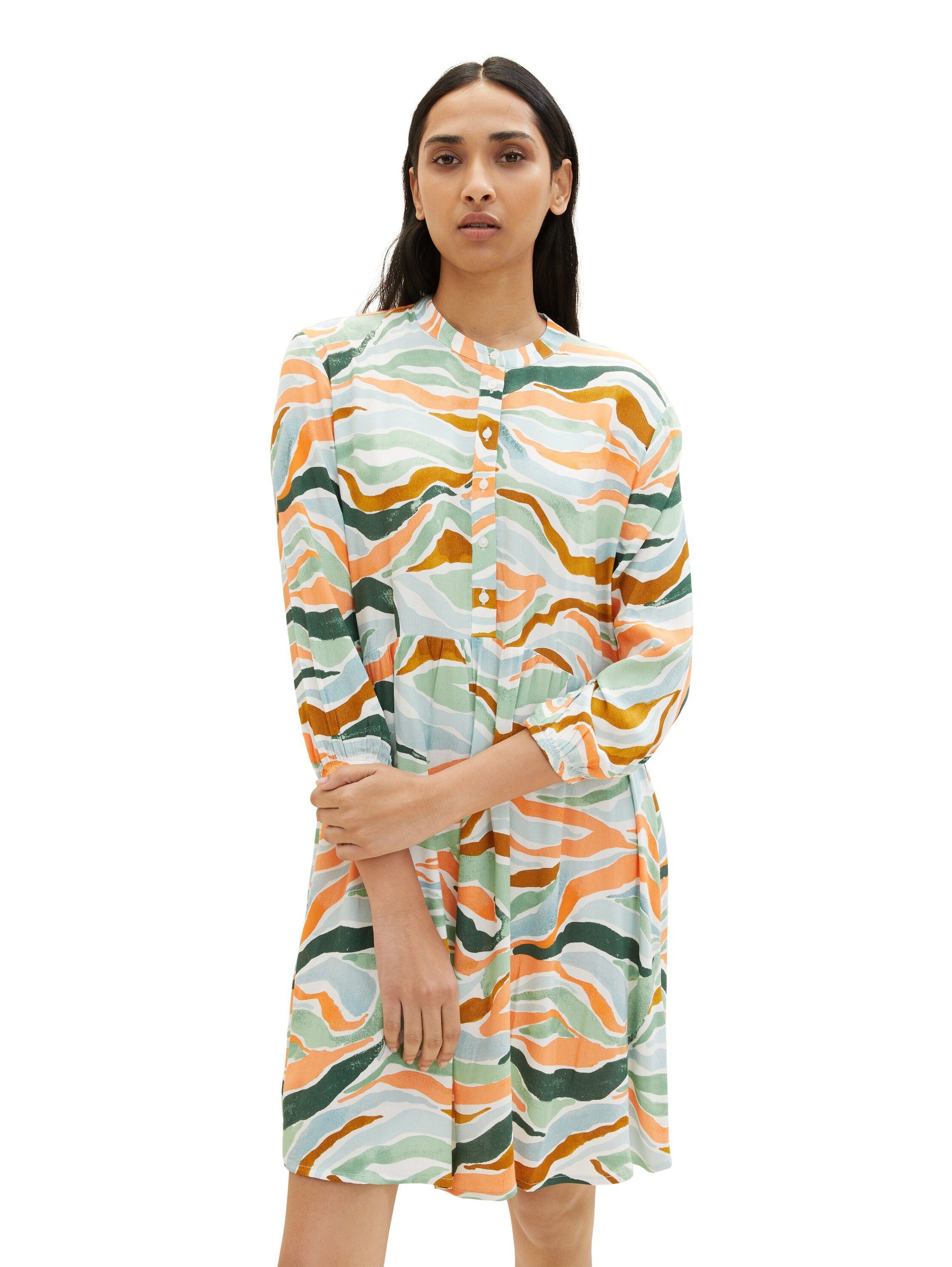 Midikleid colorful Kleid design TOM TAILOR wavy