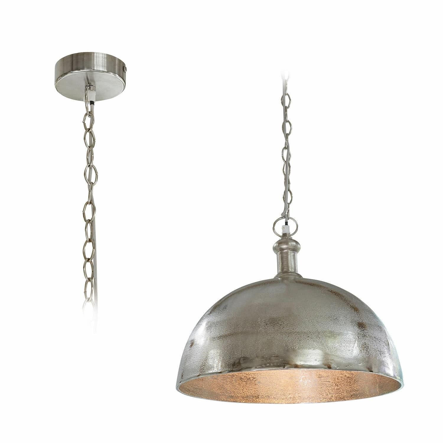 Mirabeau Hängeleuchten Hängelampe Kandi silber günstig online kaufen