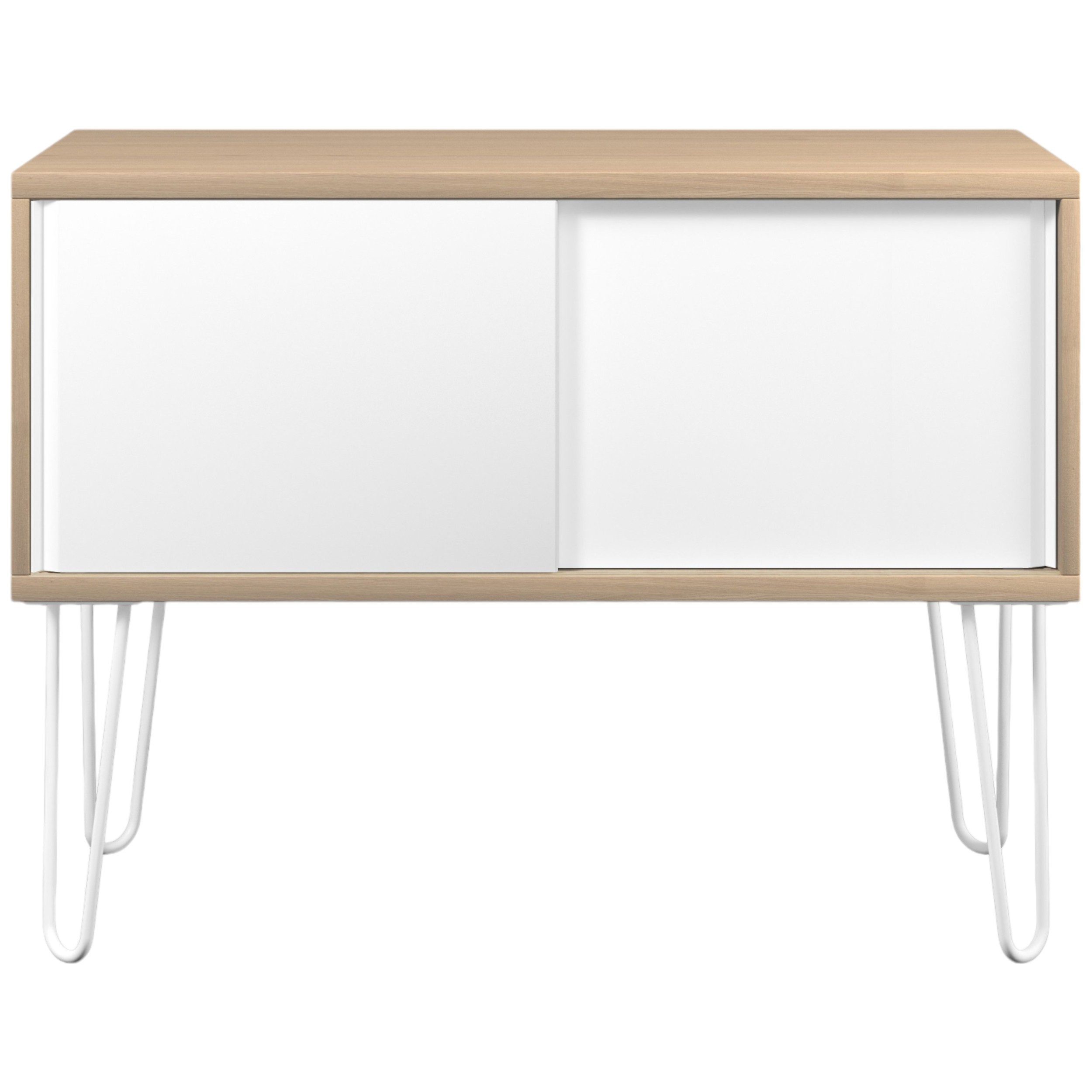 Bisley Sideboard Multirange Sideboard, in Eiche/Verkehrsweiß - Maße: H 75 x B 100 x T 45 cm