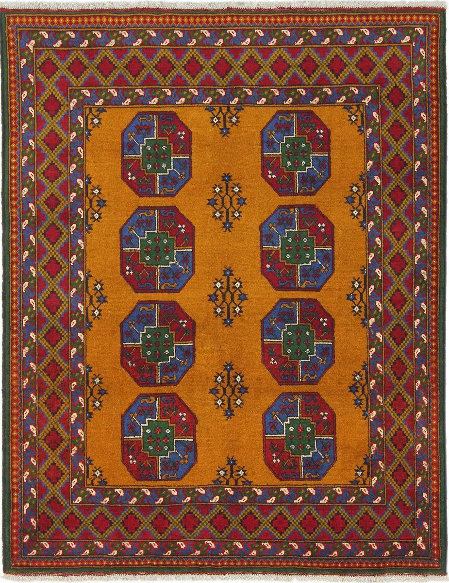 Orientteppich Afghan Akhche 154x200 Handgeknüpfter Orientteppich, Nain Trading, rechteckig, Höhe: 6 mm