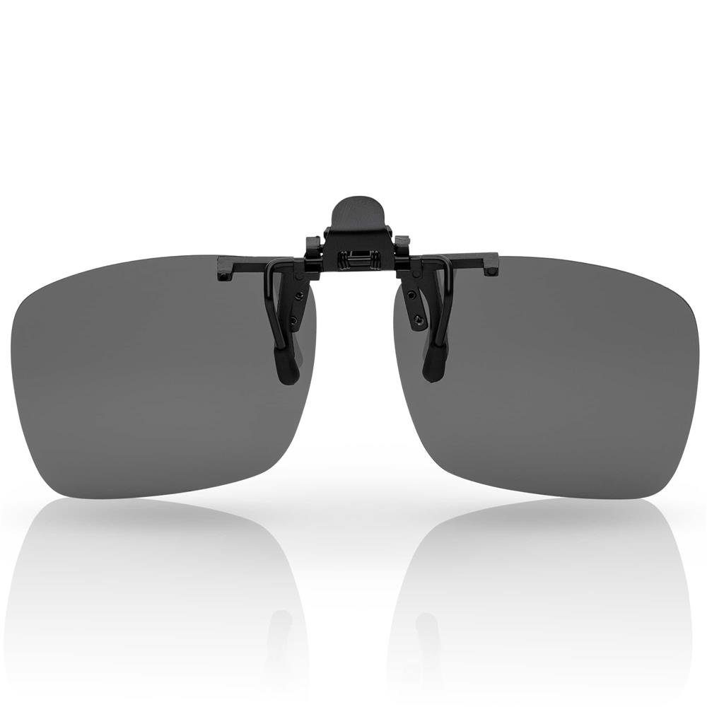 BEZLIT Eyewear Pilotenbrille Polarisiert Aufsatz polarisierten Schwarz Linsen On Brillen (1-St) mit Clip