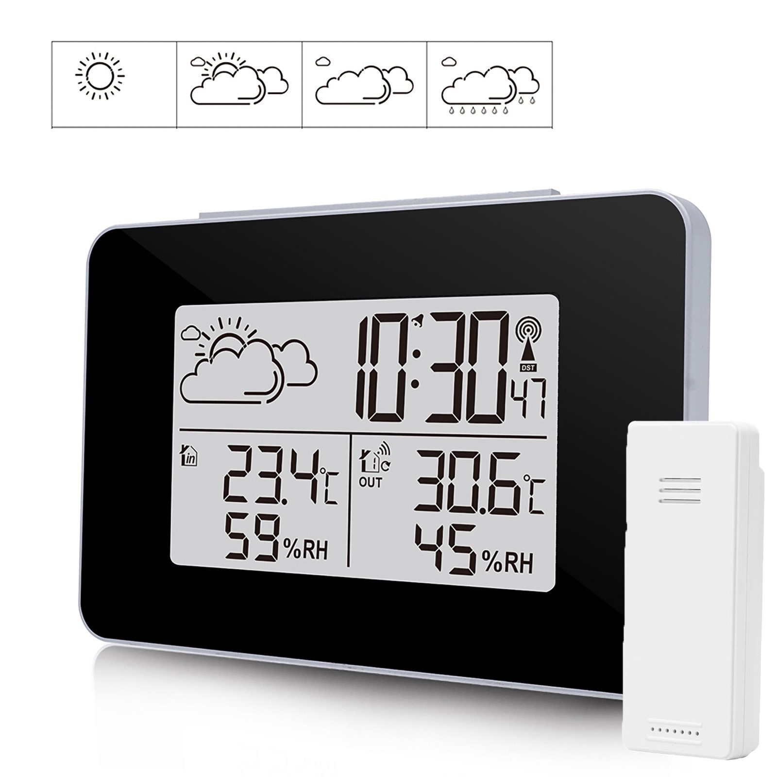 Funkwetterstation Multifunktionale Digitale Wettervorhersage LCD Hintergrundbeleuchtung