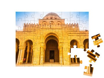 puzzleYOU Puzzle Große Moschee in der Sahara, Kairouan, Tunesien, 48 Puzzleteile, puzzleYOU-Kollektionen Afrika