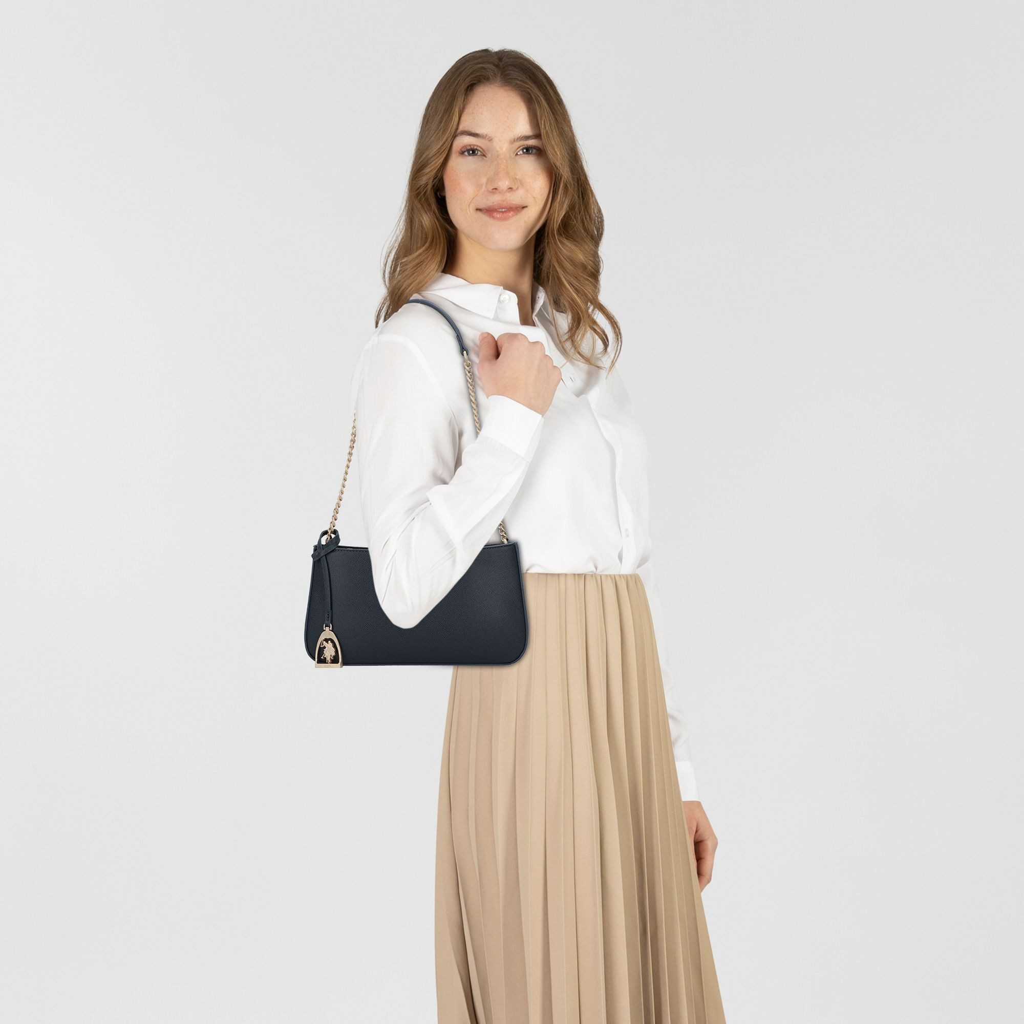 U.S. Polo Assn. Schultertasche Jones, Polyurethan günstig online kaufen