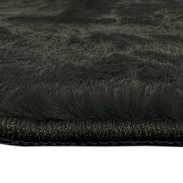 Teppich Teppich für Badezimmer, rutschfest, in schwarz, Carpetia, rechteckig, Höhe: 11 mm