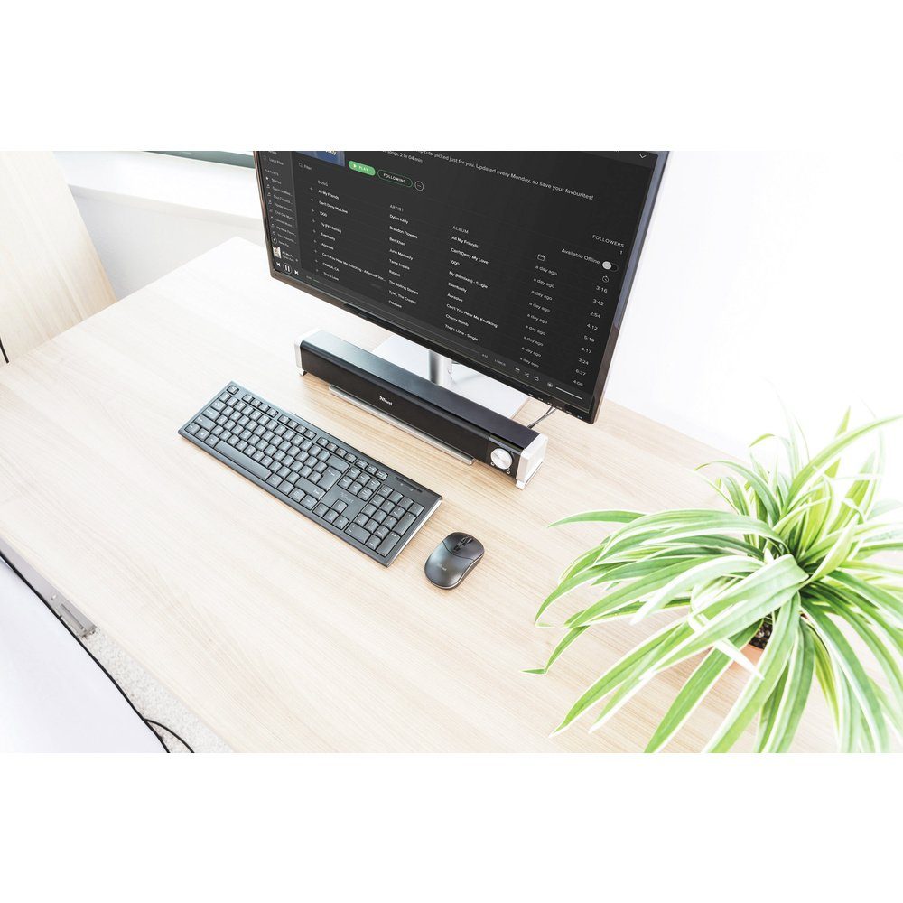 Trust Trust Asto 2.0 PC-Lautsprecher Kabelgebunden 12 W Schwarz, Silber PC-Lautsprecher (12.00 W)