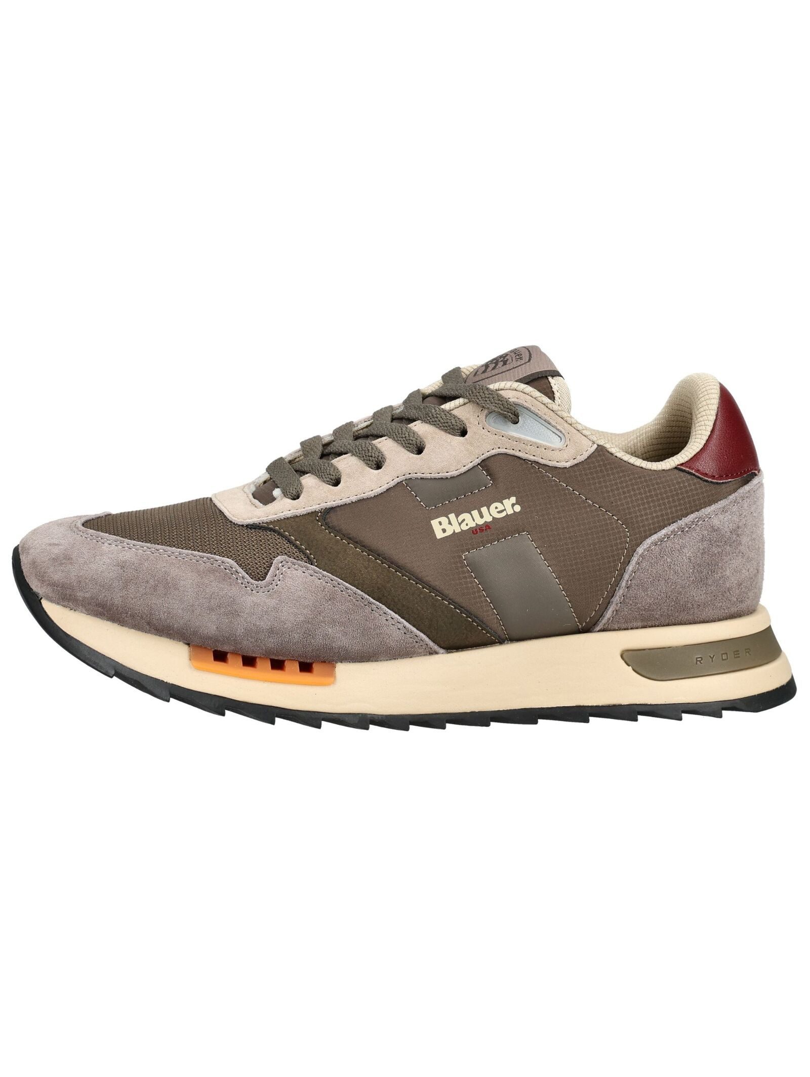 Blauer Sneaker Leder/Textil . Sneaker (1-tlg)