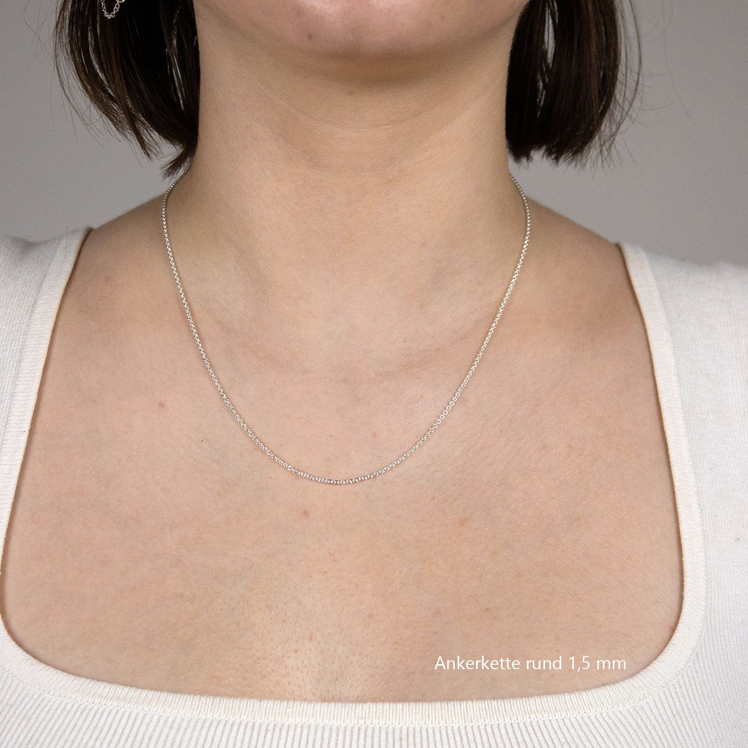 HOPLO Silberkette Silberkette Ankerkette Länge 55 günstig online kaufen